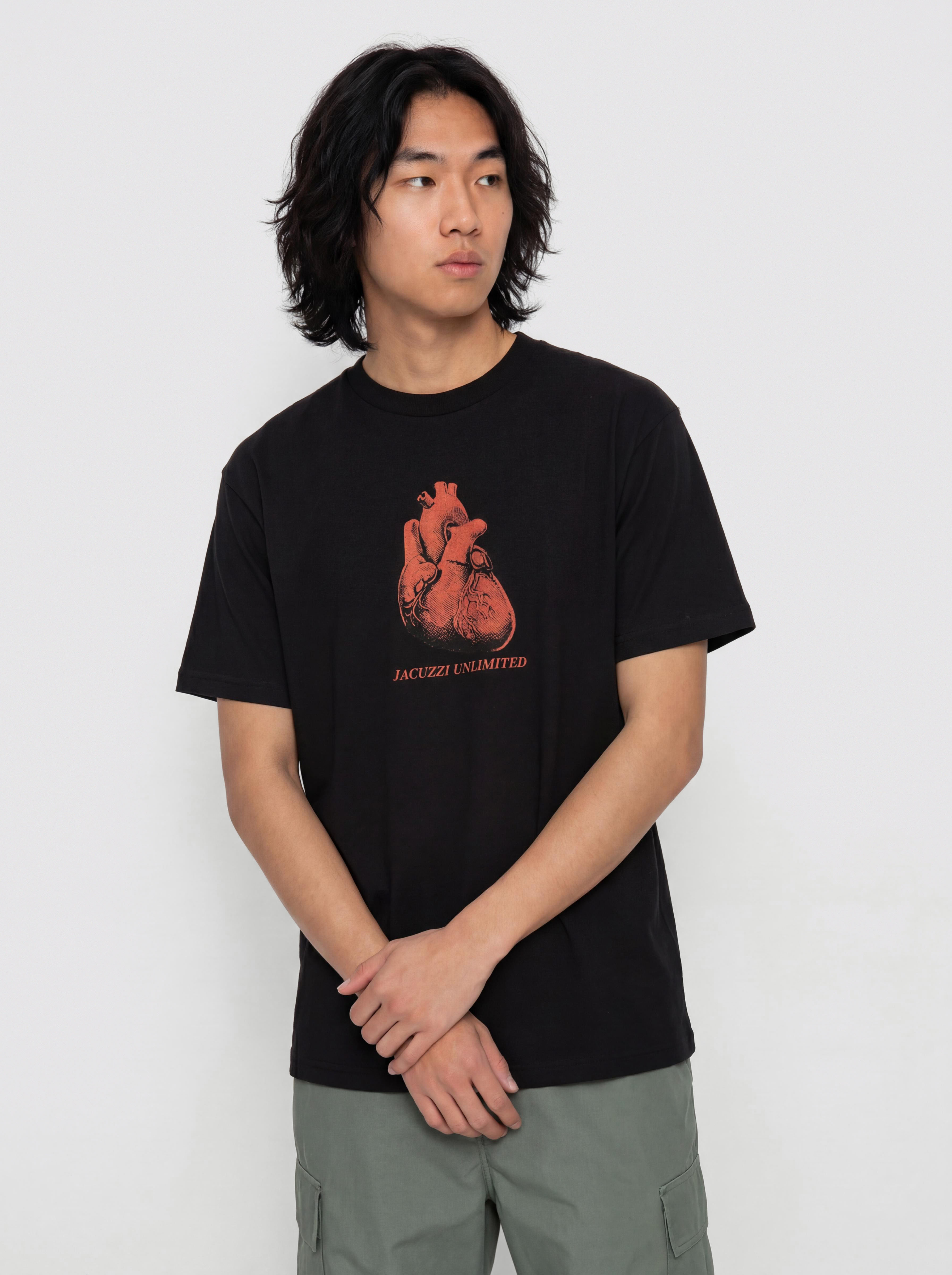 T-shirt Jacuzzi Heart Garment Dye Premium (black)