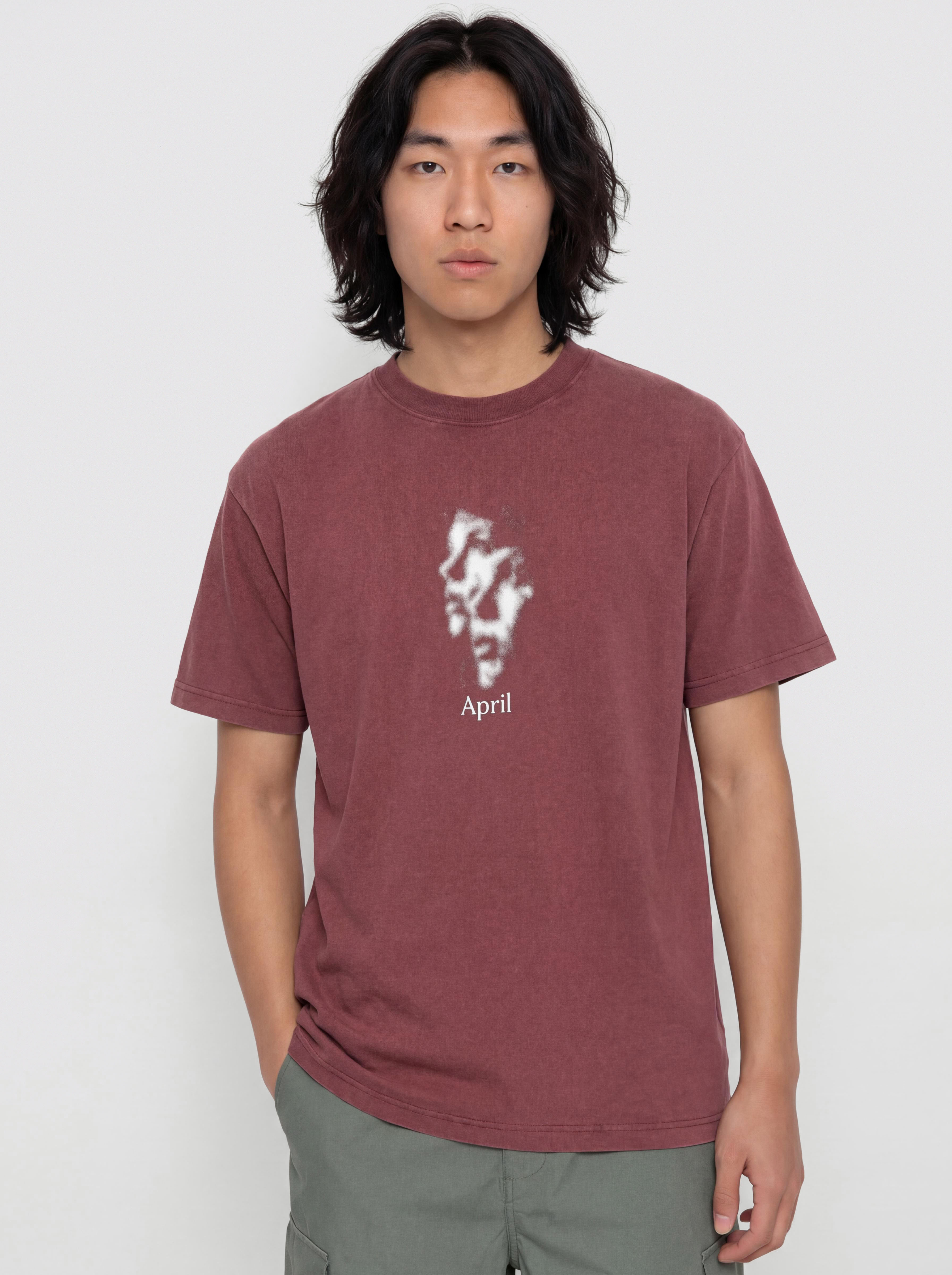 T-shirt April Skateboards Two Face (mahogany)