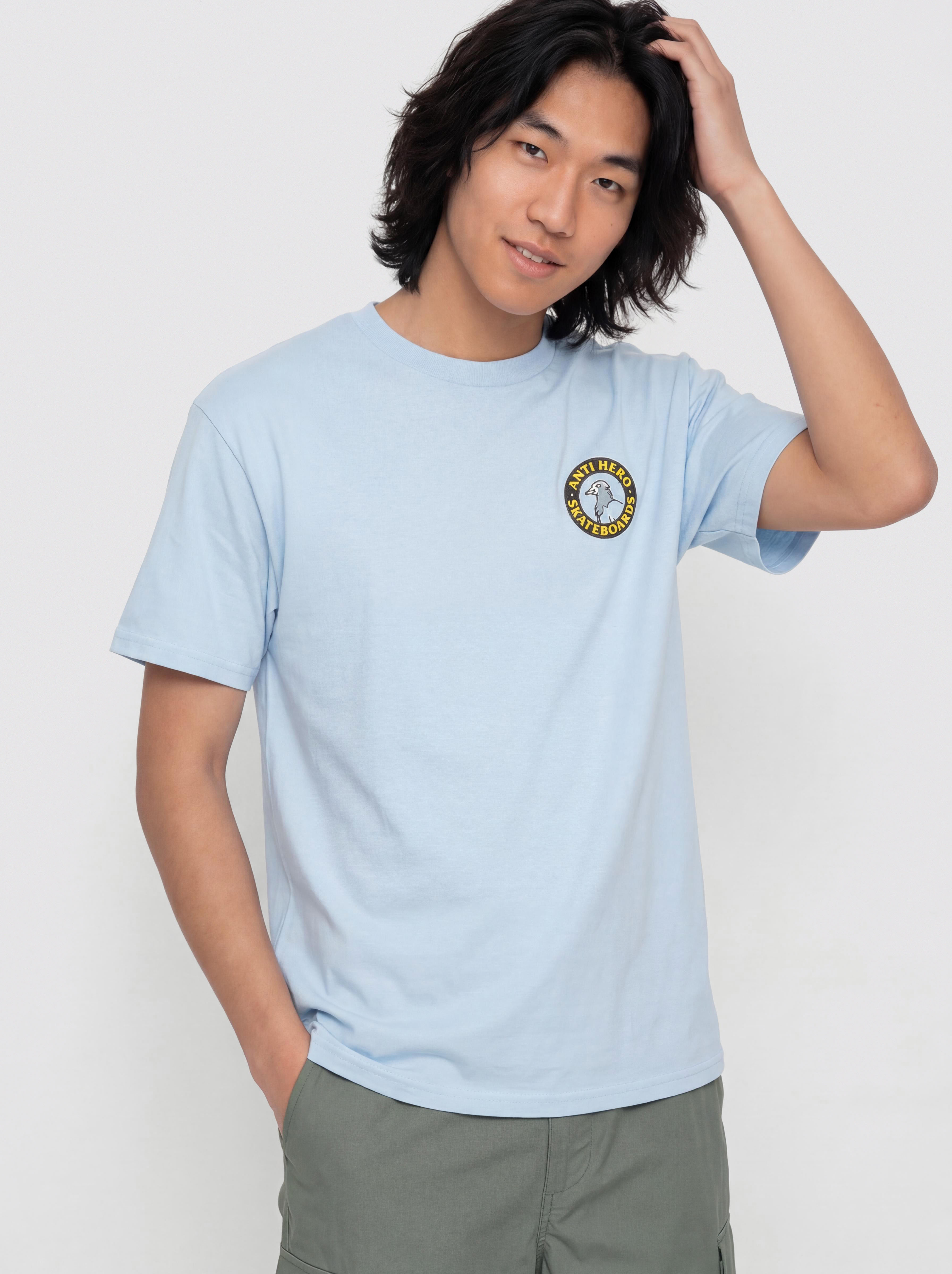 T-shirt Antihero Pigeon Rnd (light blue/multi)