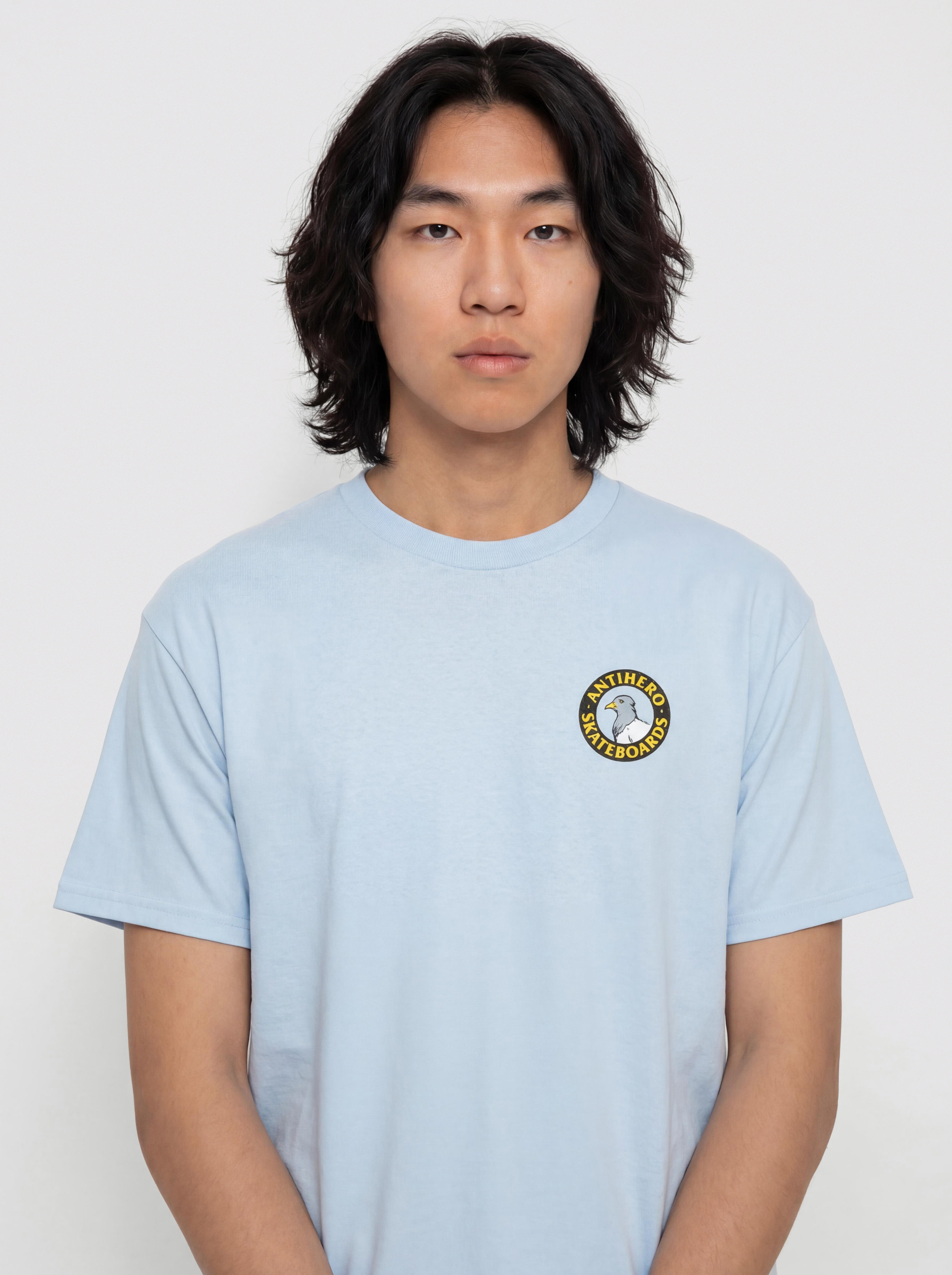 T-shirt Antihero Pigeon Rnd (light blue/multi)