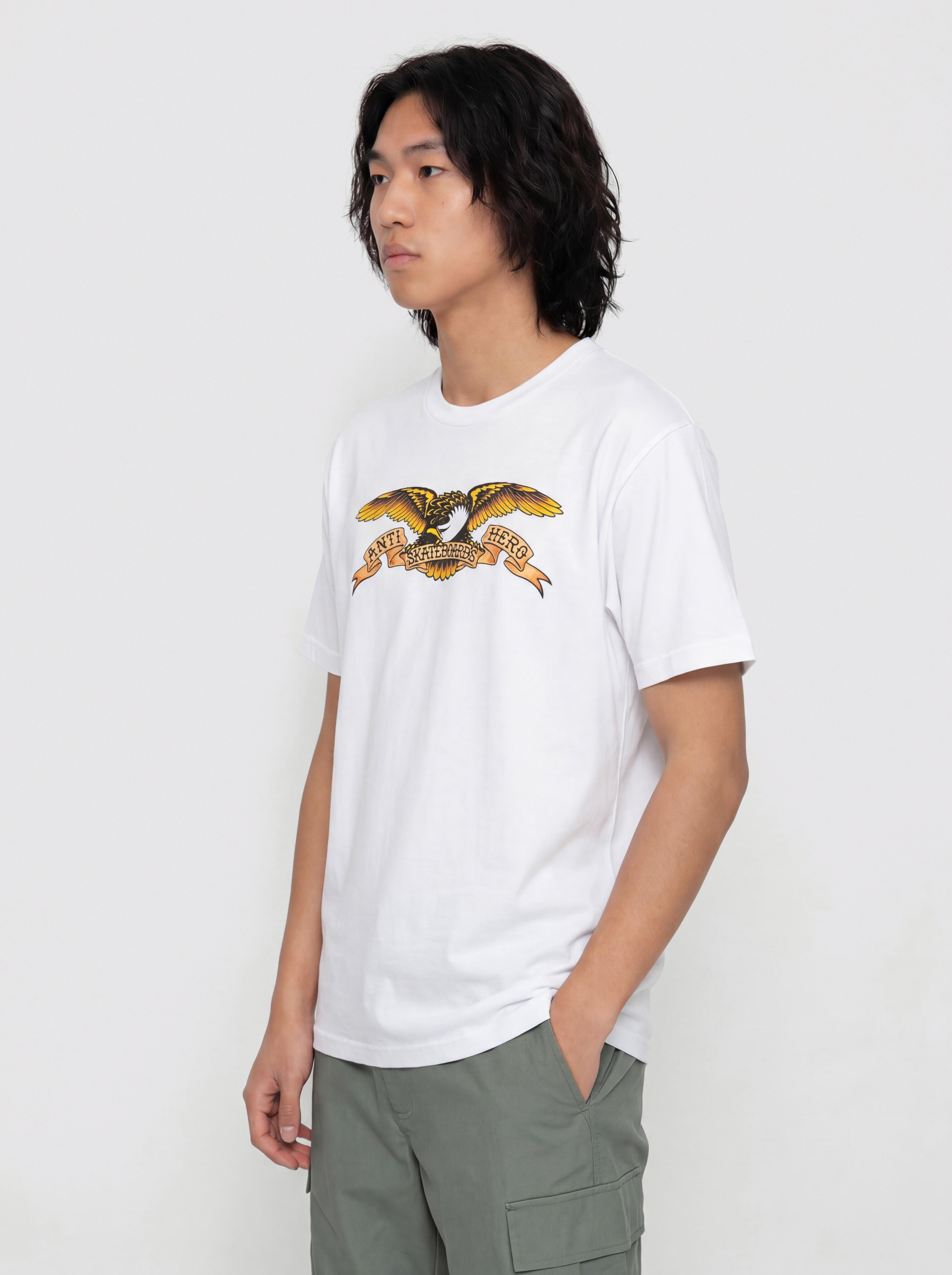 T-shirt Antihero Eagle (white w/black multi color print)