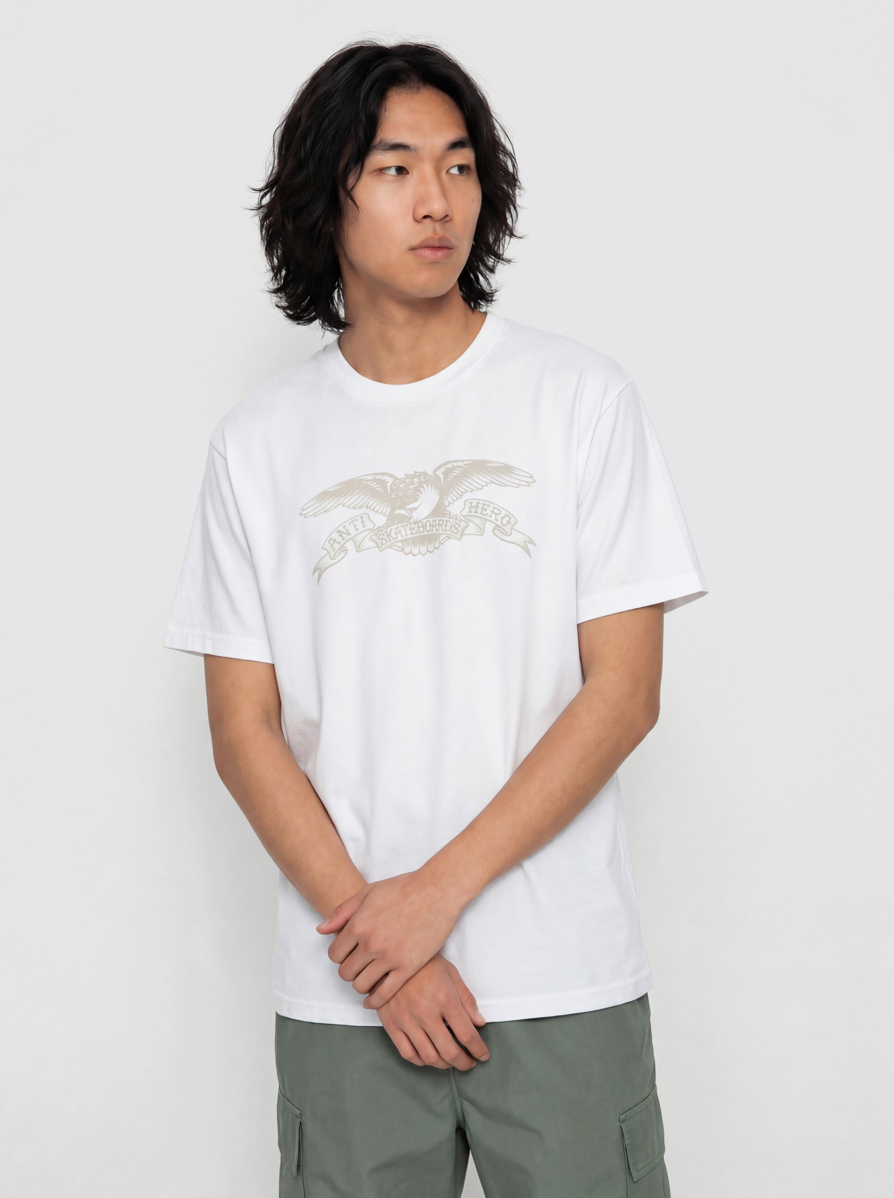 T-shirt Antihero Basic Eagle (white w/grey print)