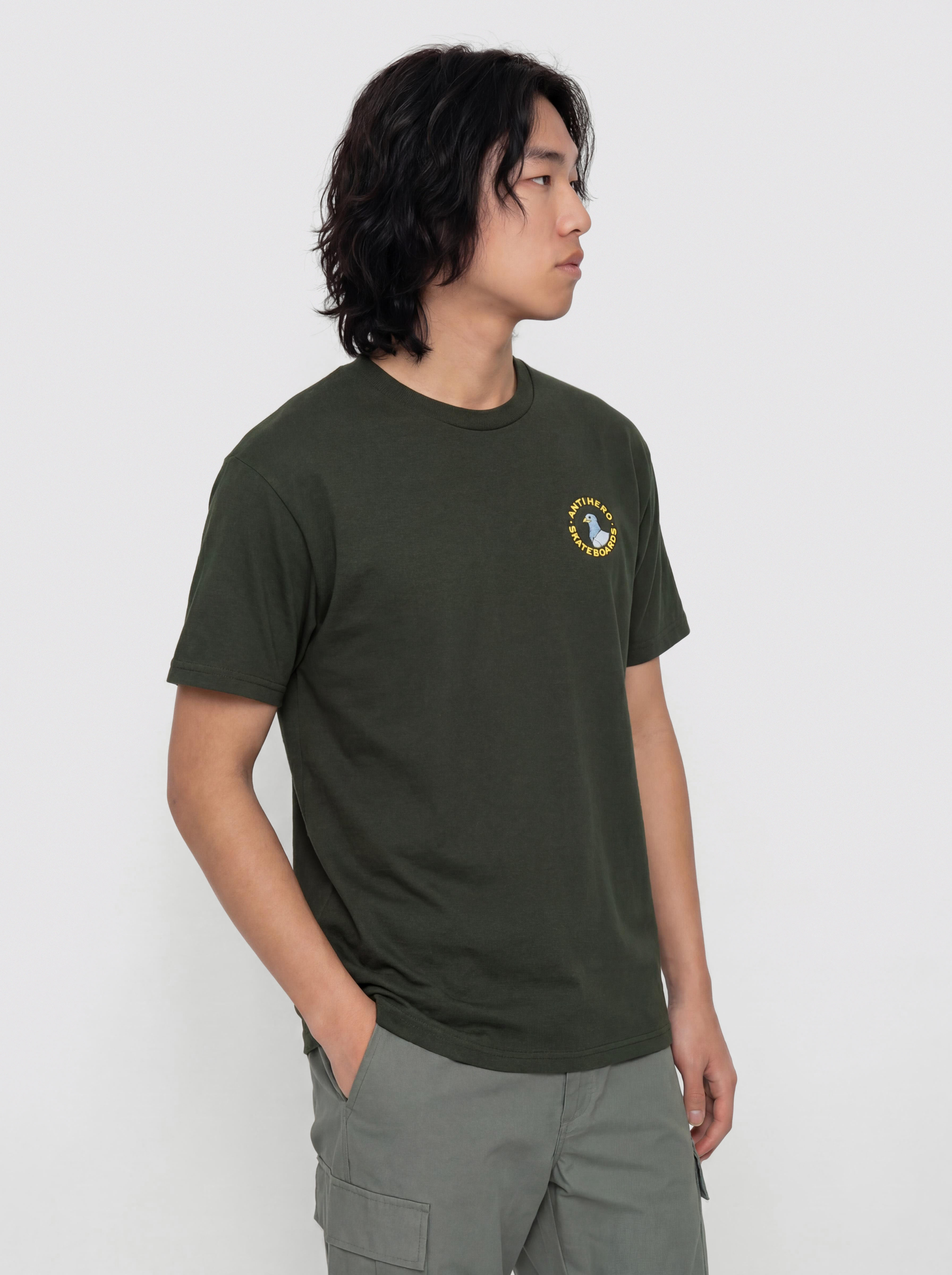 T-shirt Antihero Pigeon Rnd (forest green/mt)