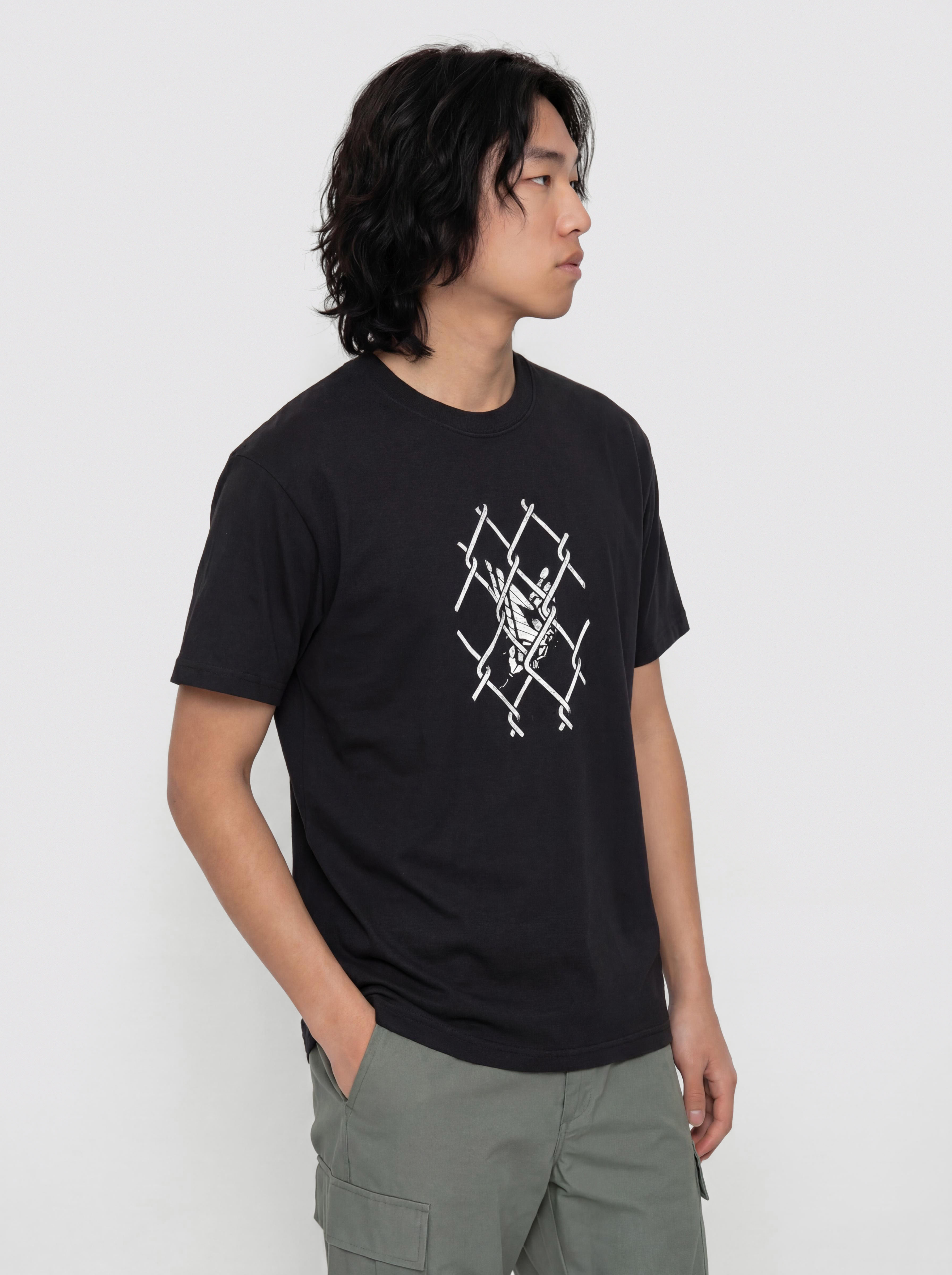 T-shirt Real Outsider Grmnt Dye (black)