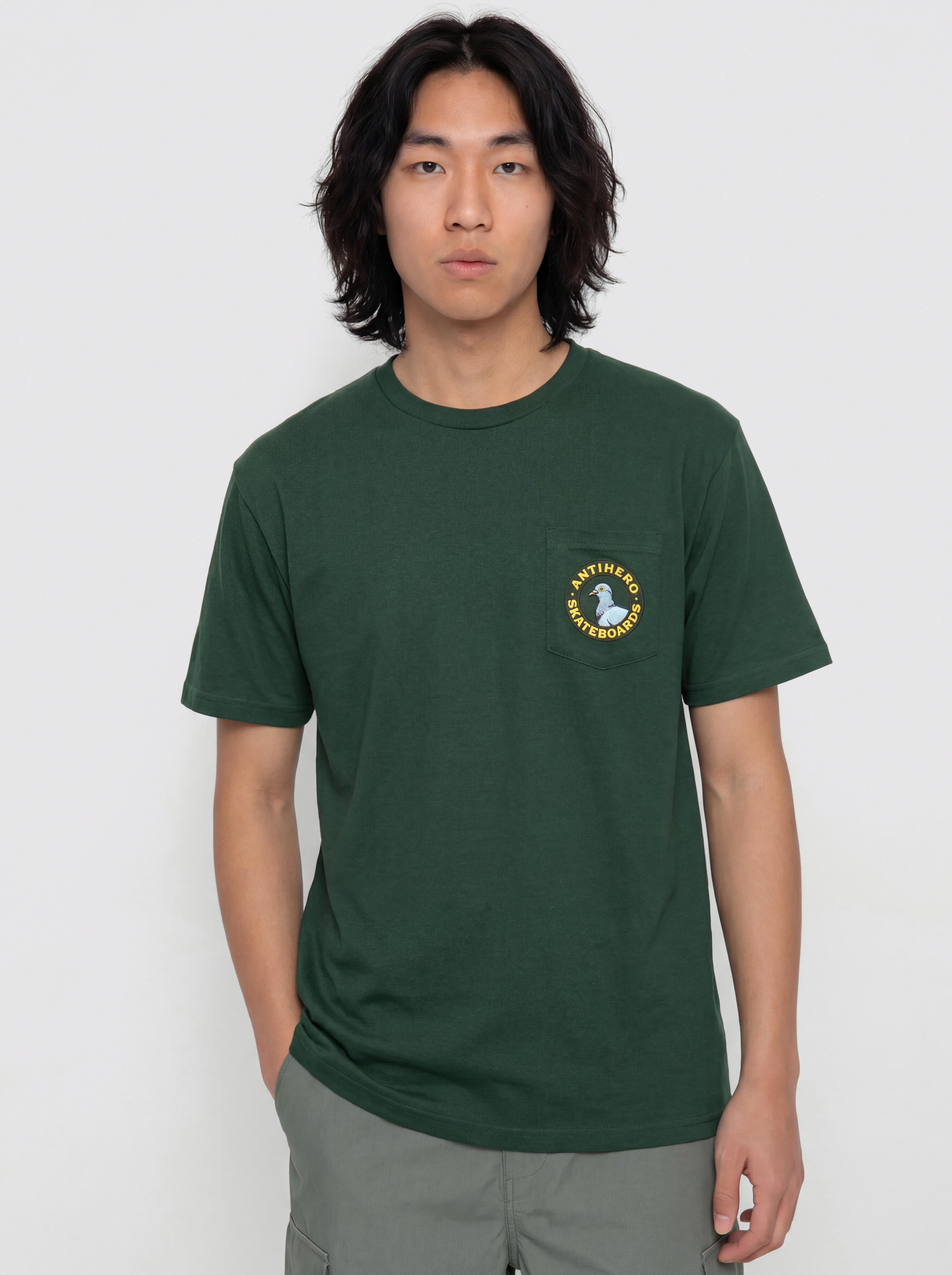 T-shirt Antihero Pkt Pgn Rnd Fr (green/mt)