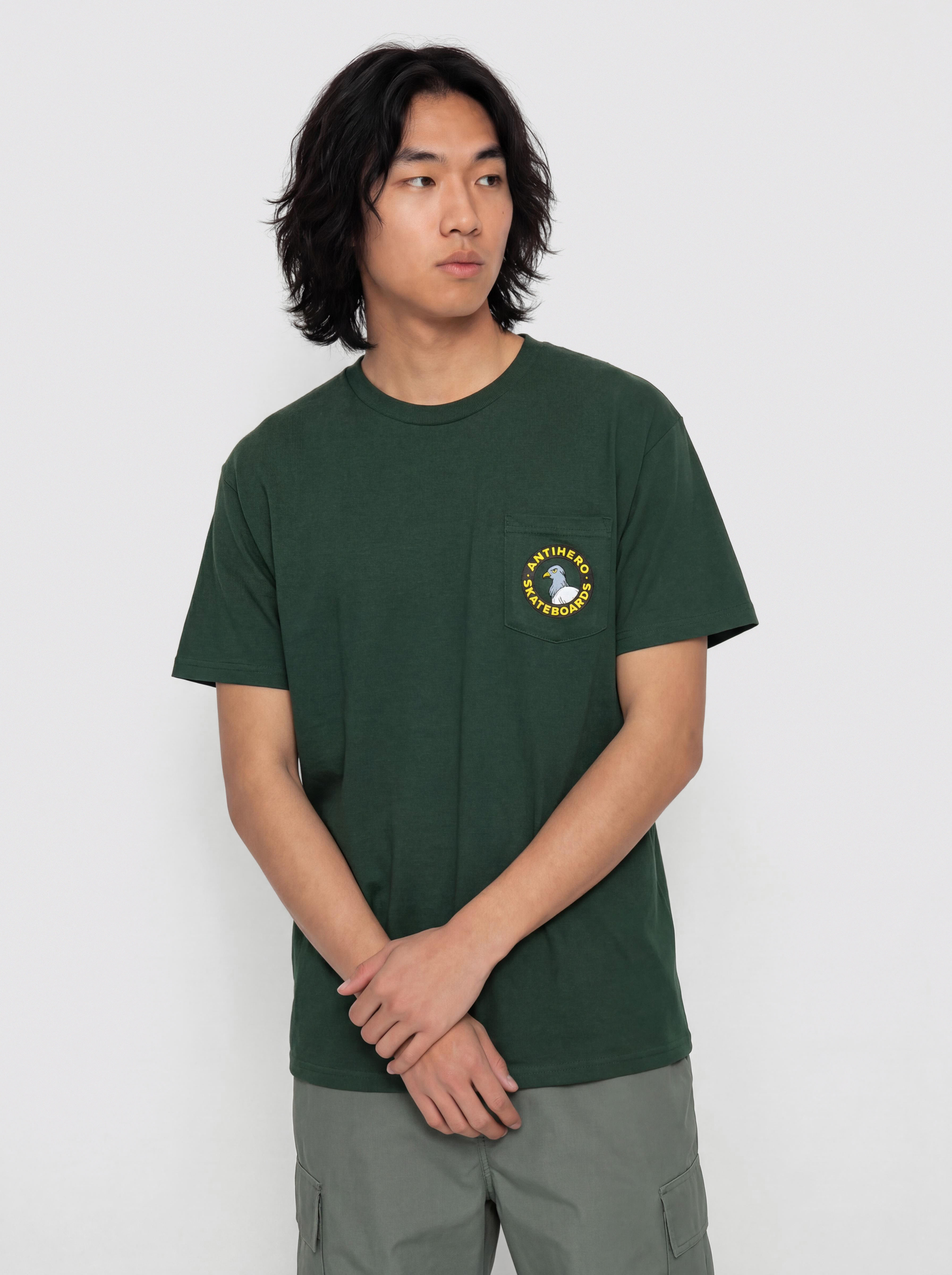T-shirt Antihero Pkt Pgn Rnd Fr (green/mt)