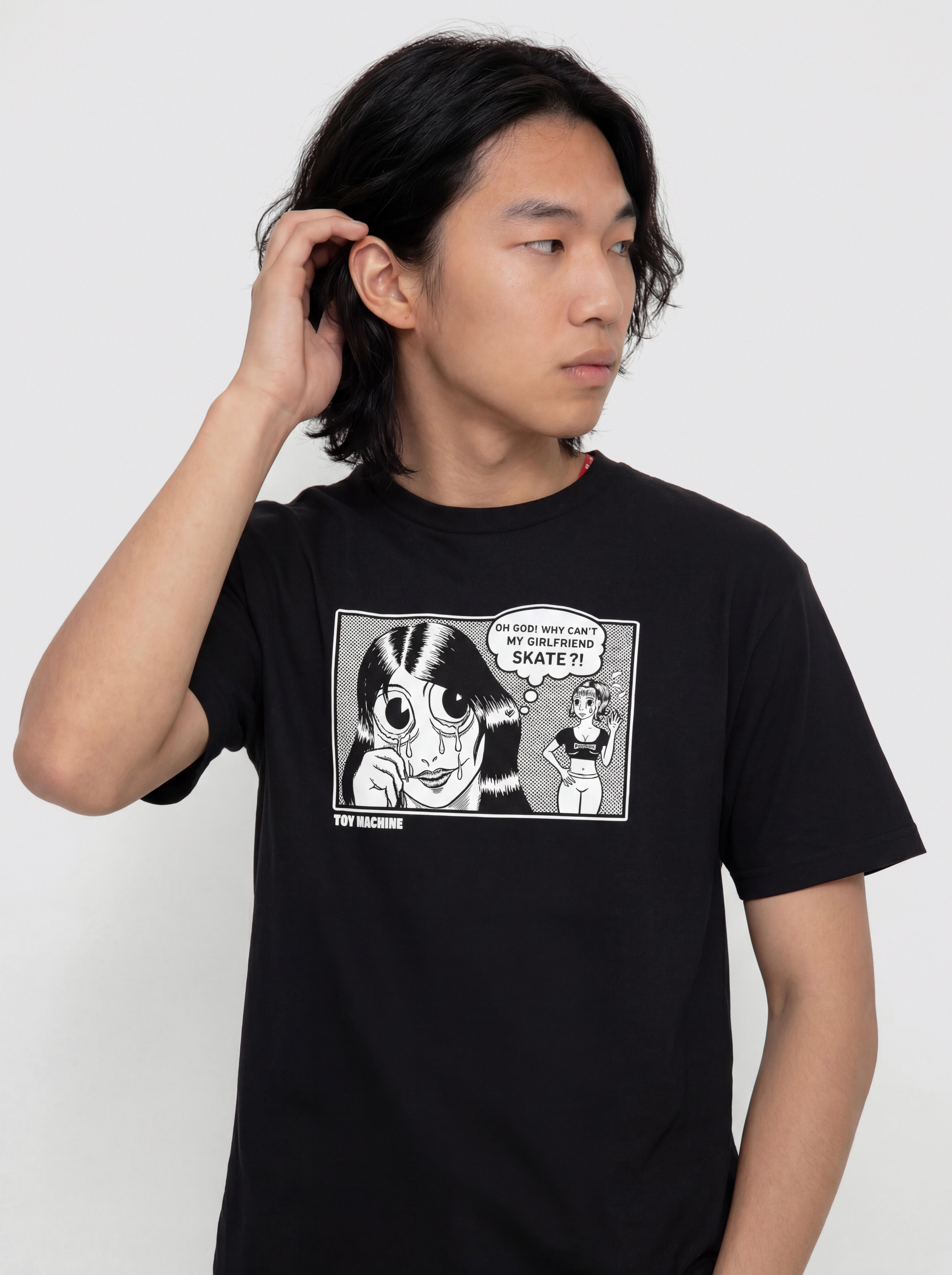 T-shirt Thrasher X Toy Machine Girlfriend (black)