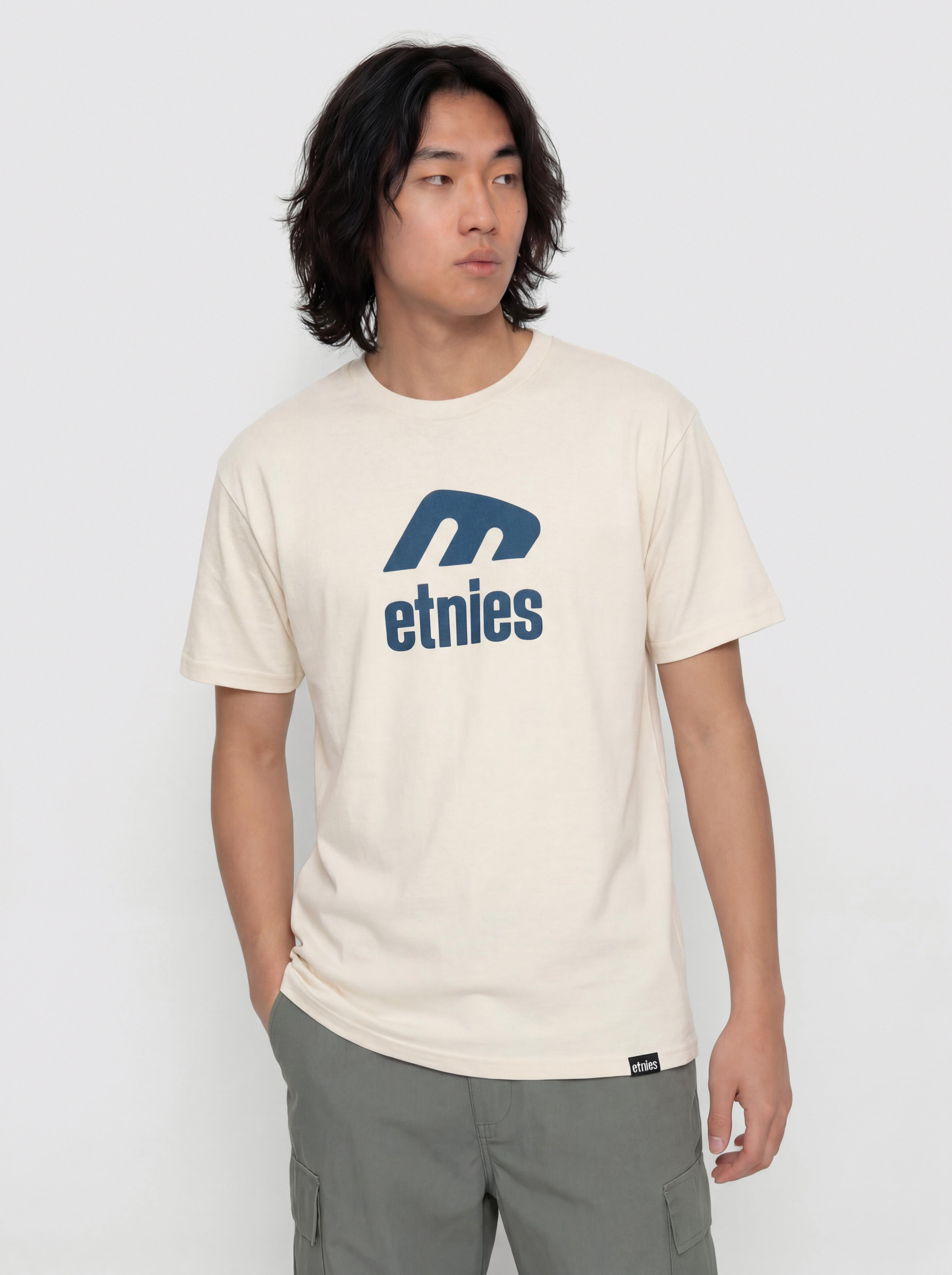 T-shirt Etnies Icon E (tan/blue)
