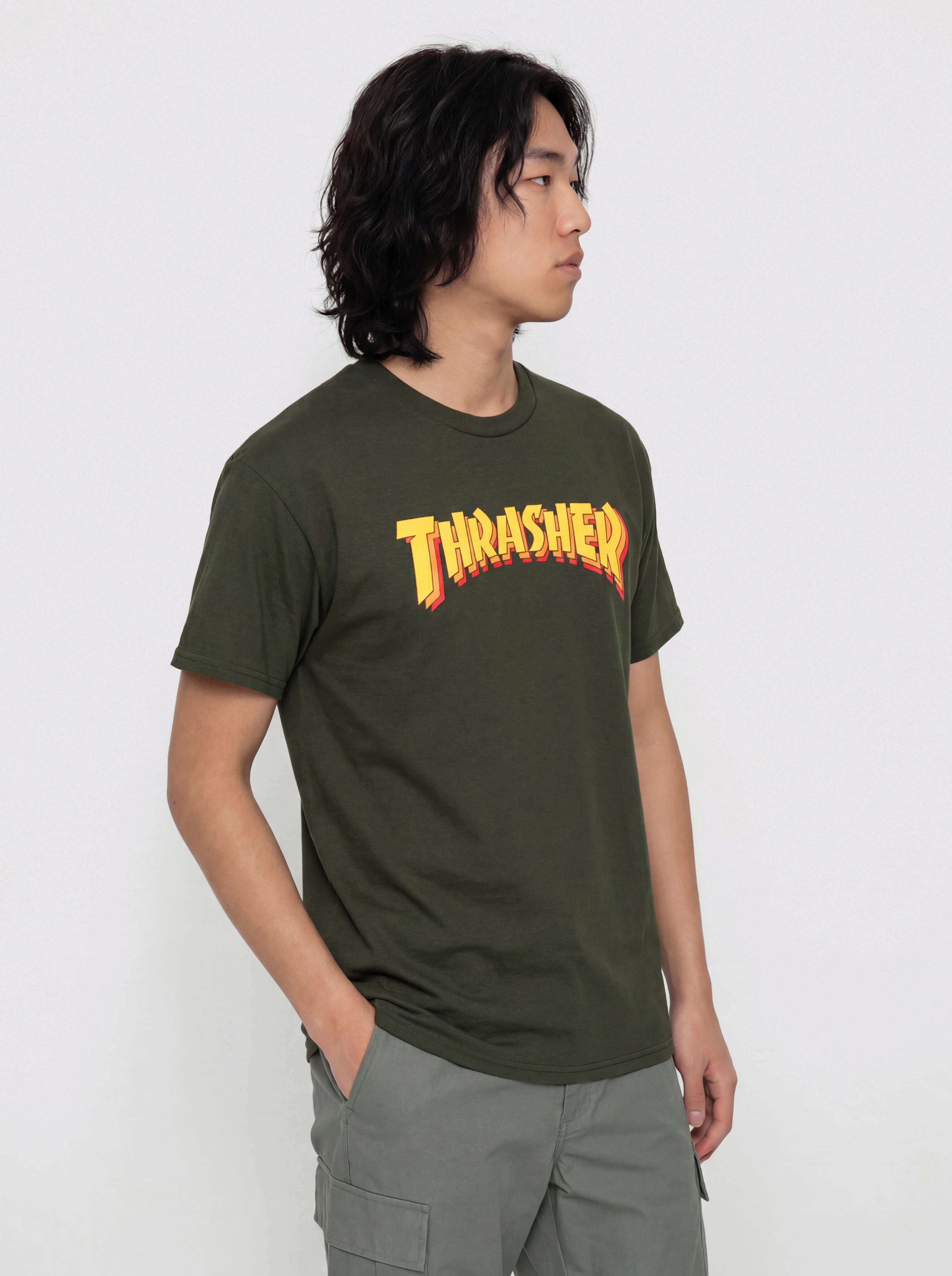T-shirt Thrasher Stacked (forest green)