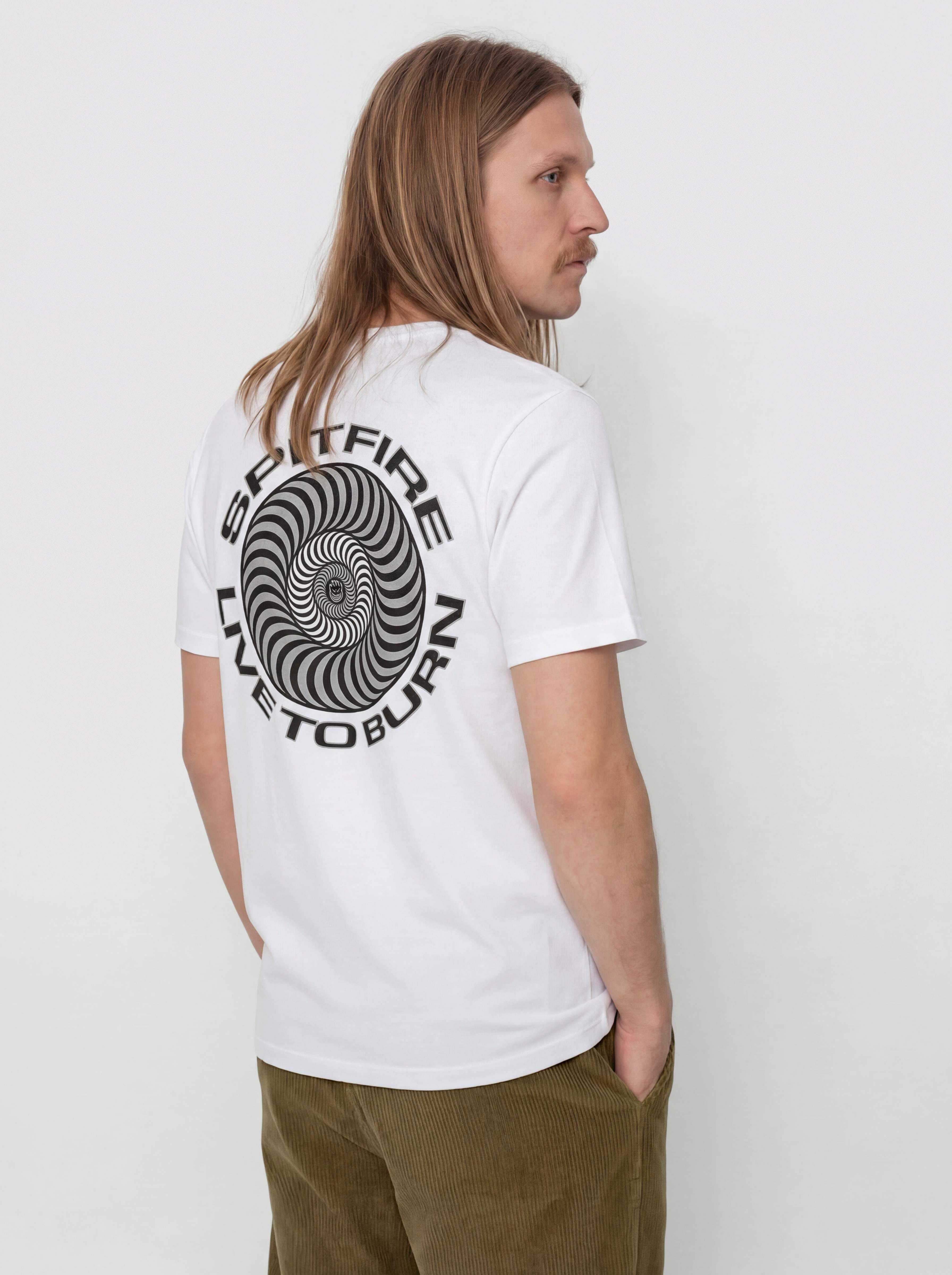 T-shirt Spitfire Live To Burn Classic (white)