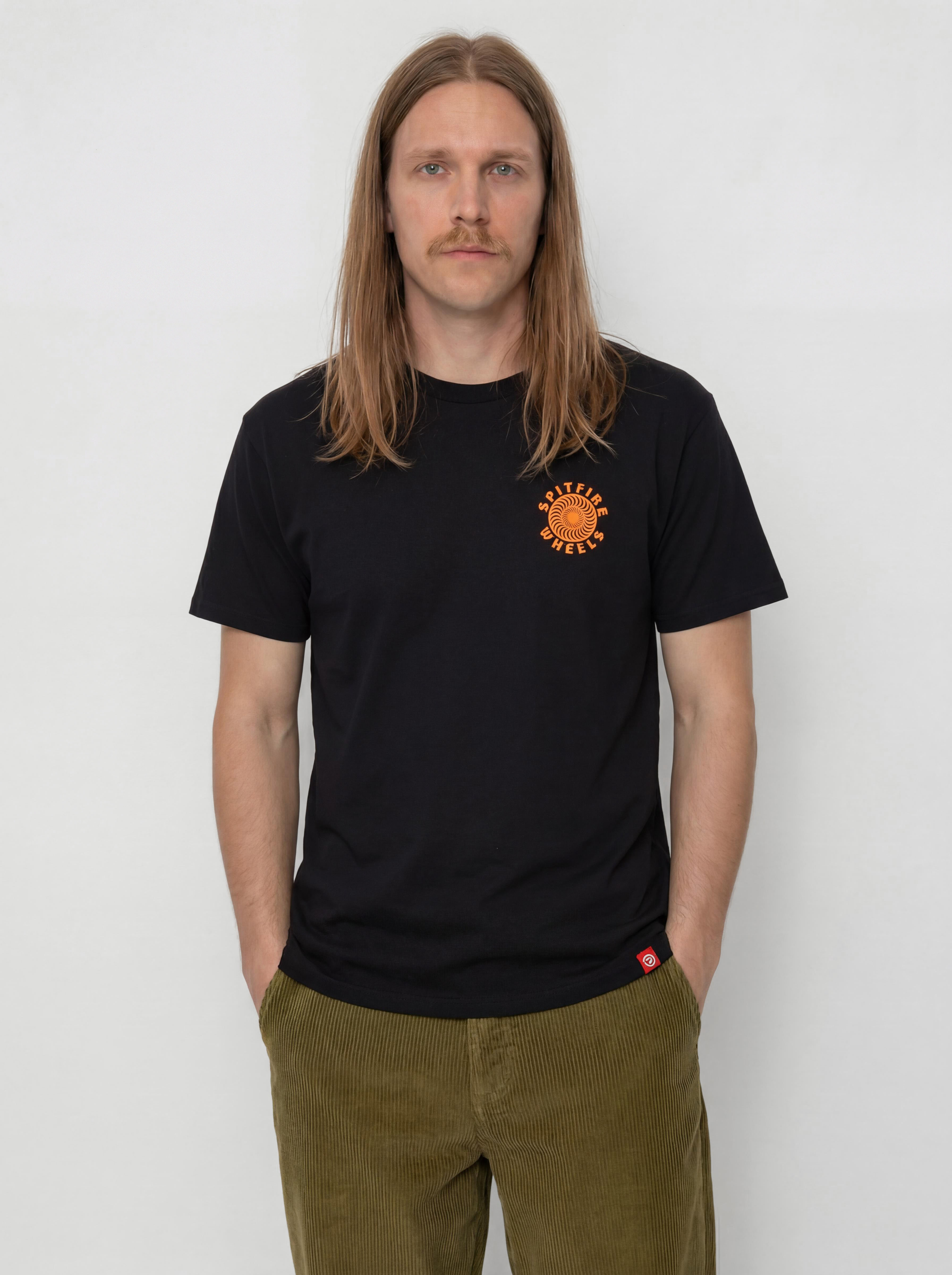 T-shirt Spitfire Og Classic Fill (black/orange/white)