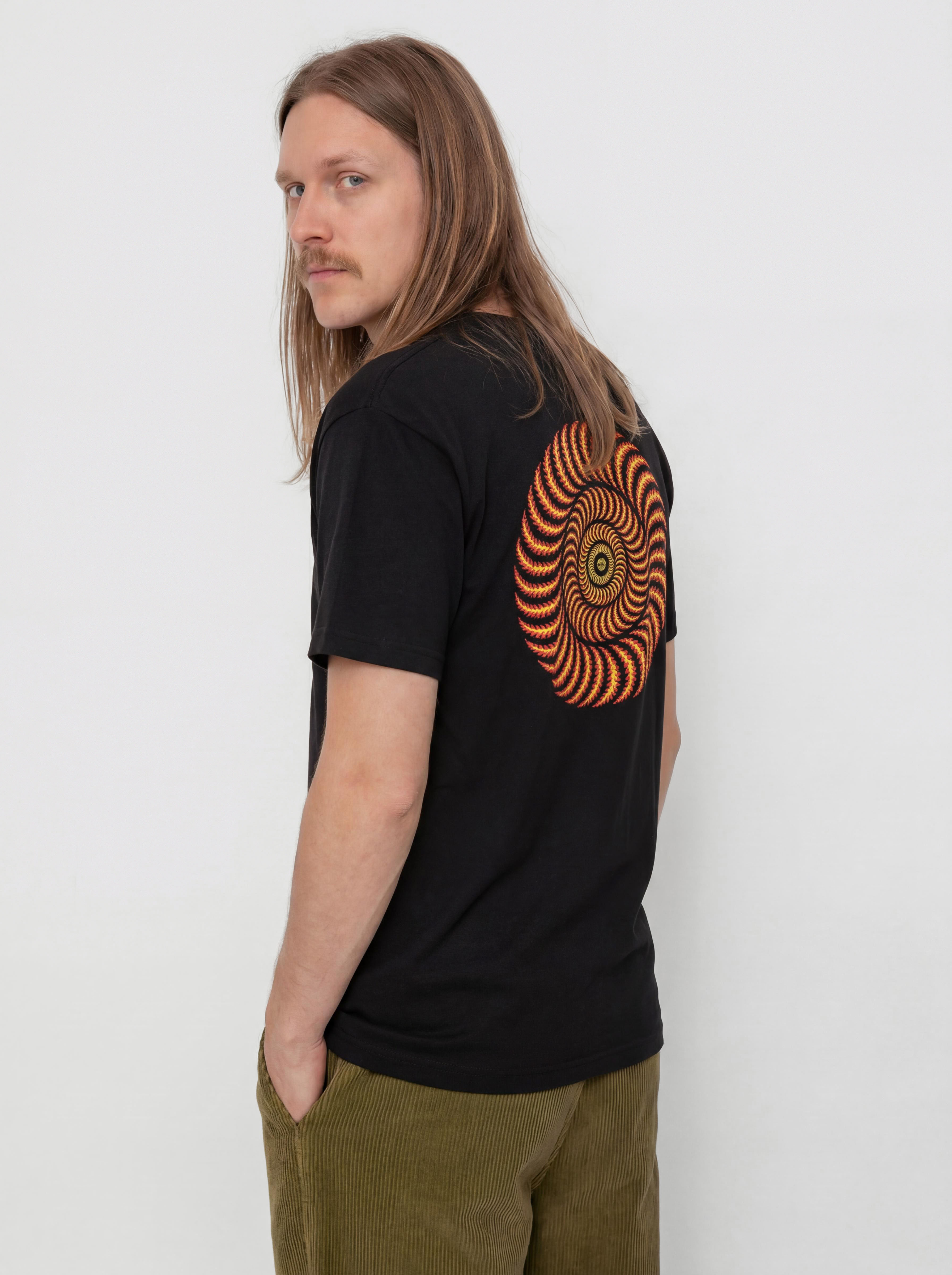 T-shirt Spitfire Og Classic Flame (black w/red&yellow prints)