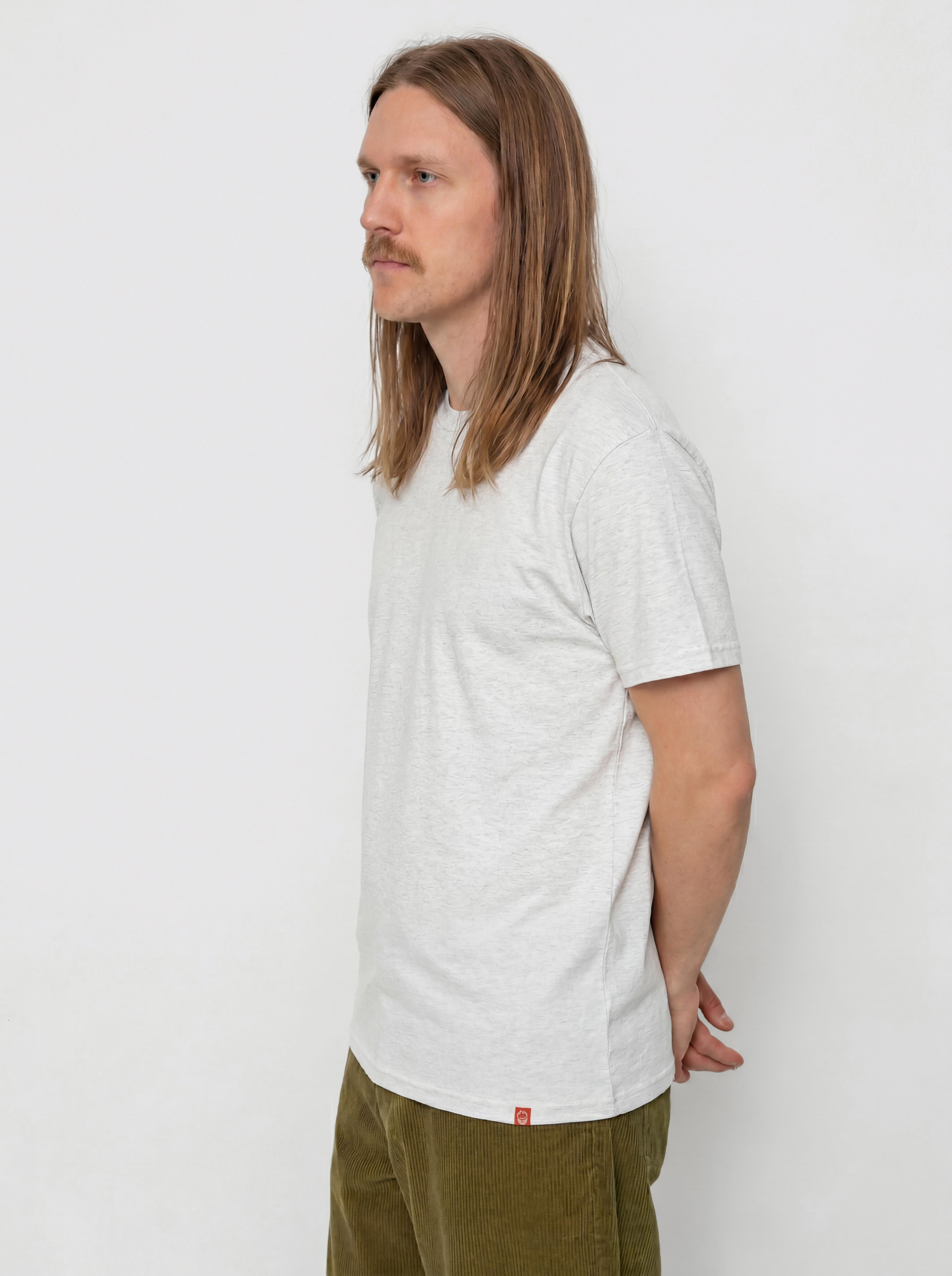 T-shirt Spitfire Classic 87 Swirl Fade Fill (ash grey w/red&black fade prints)