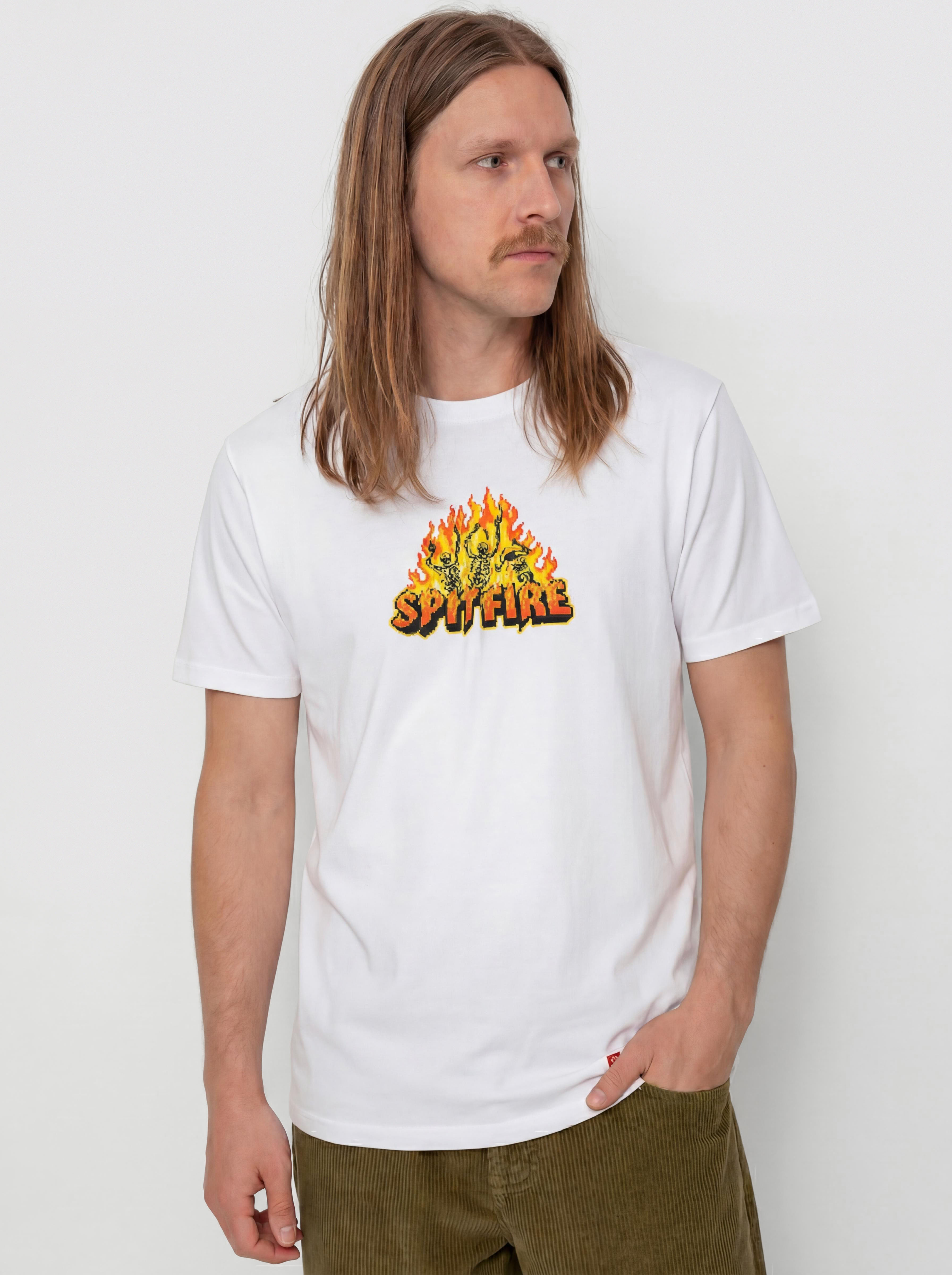 T-shirt Spitfire Hellfire (white w/multi color print)