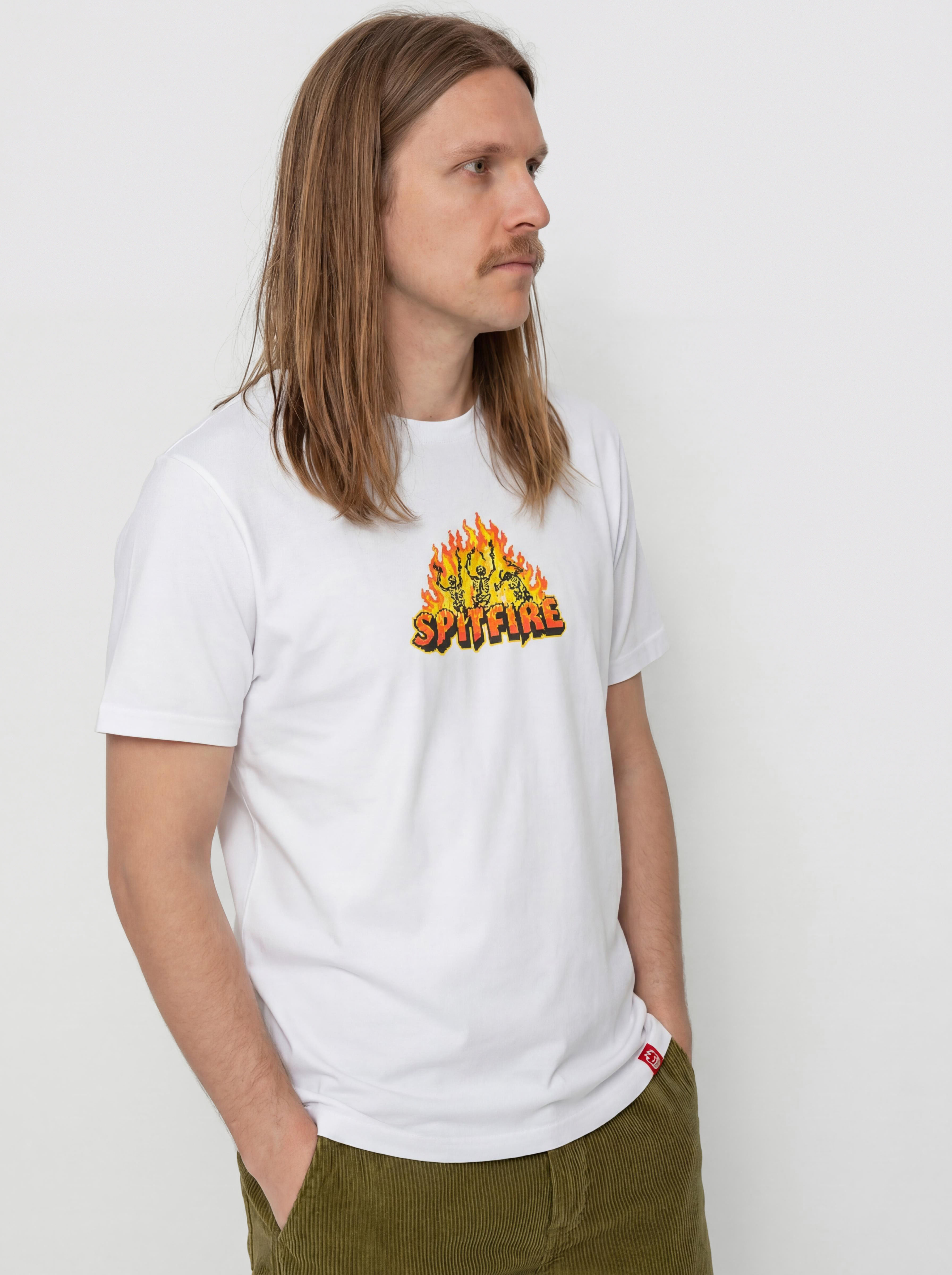 T-shirt Spitfire Hellfire (white w/multi color print)