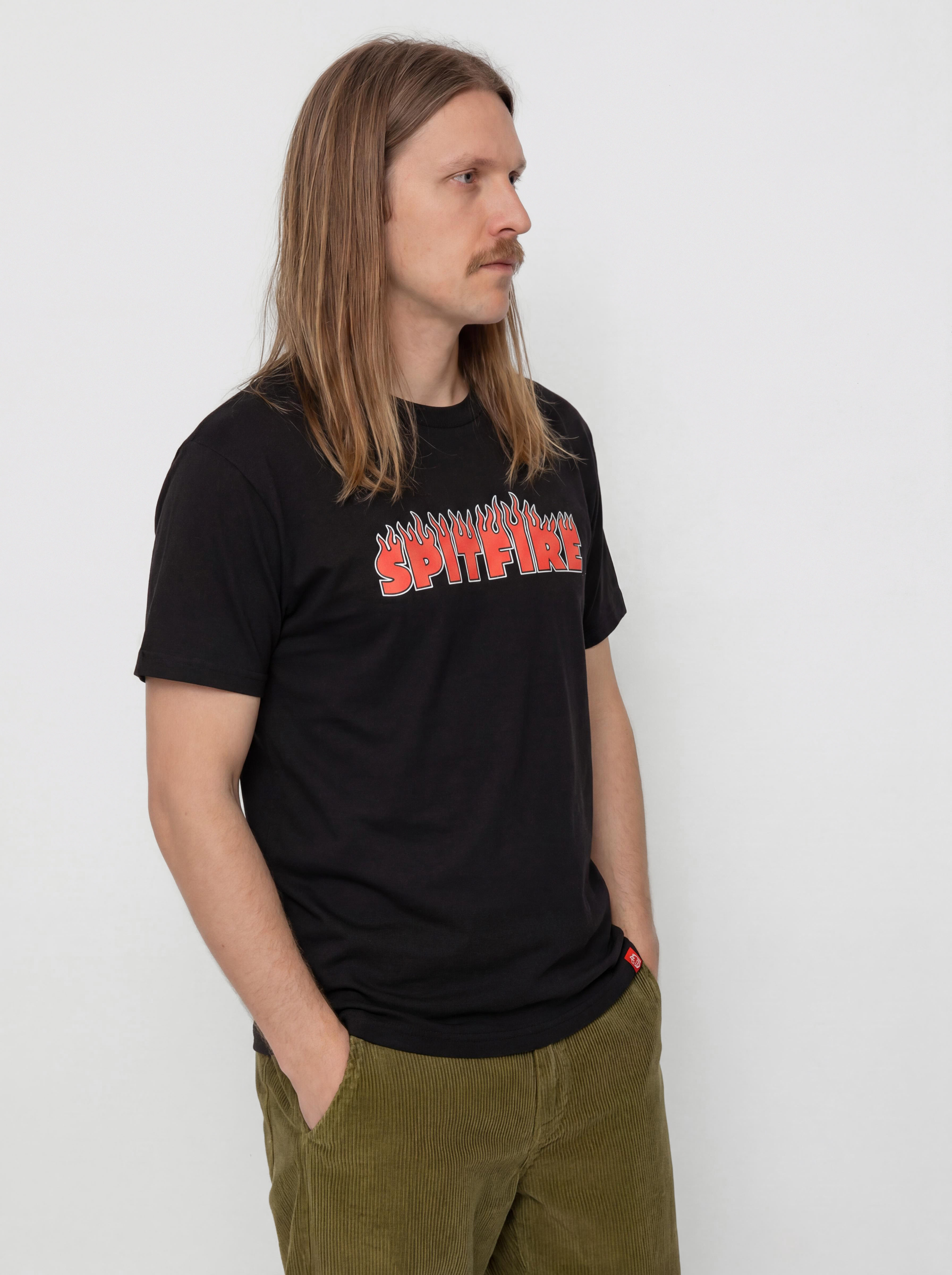 T-shirt Spitfire Demonseed Script (black/red black & white print)
