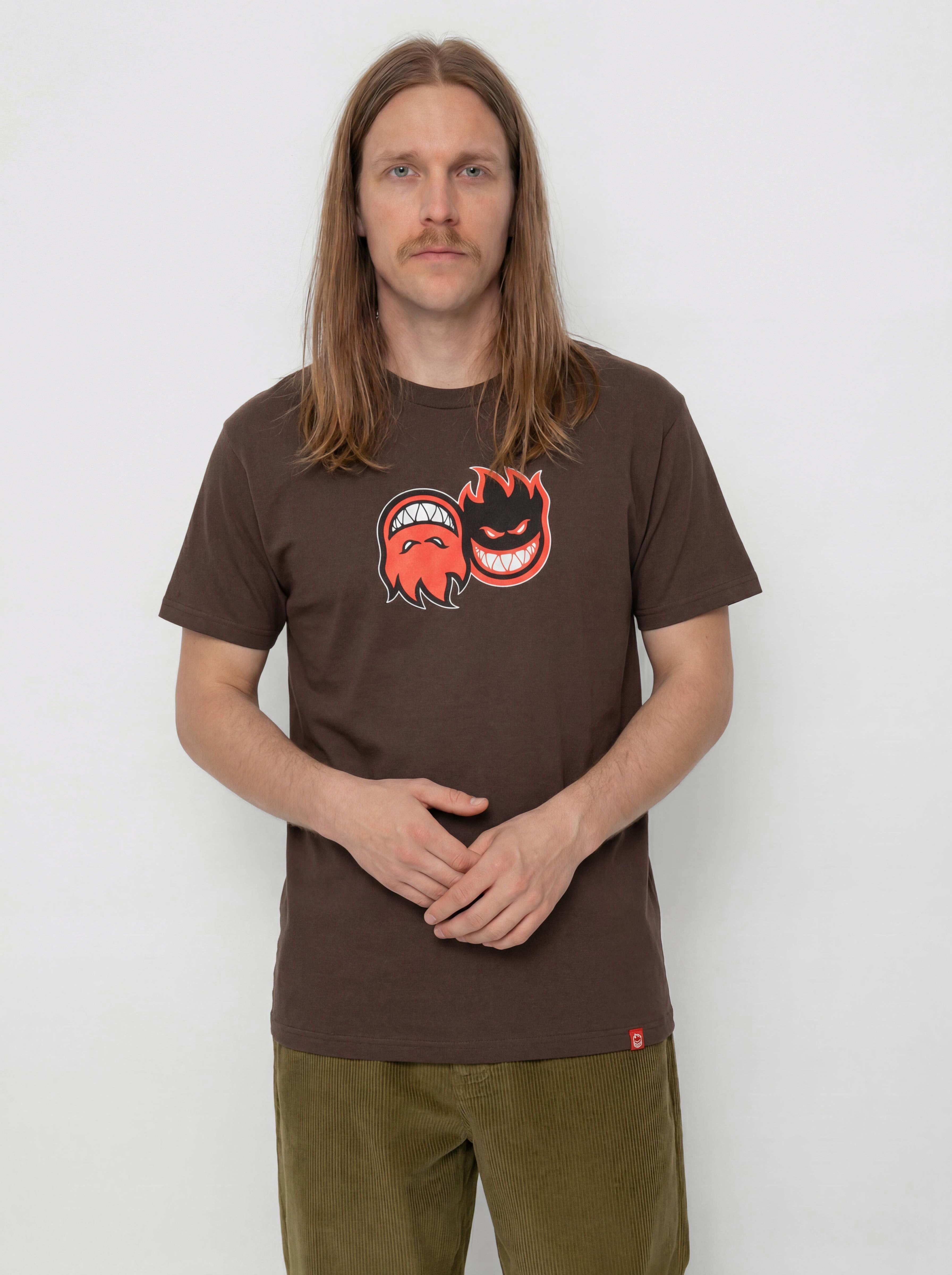 T-shirt Spitfire Eternal Fill (brown w/red white&black print)