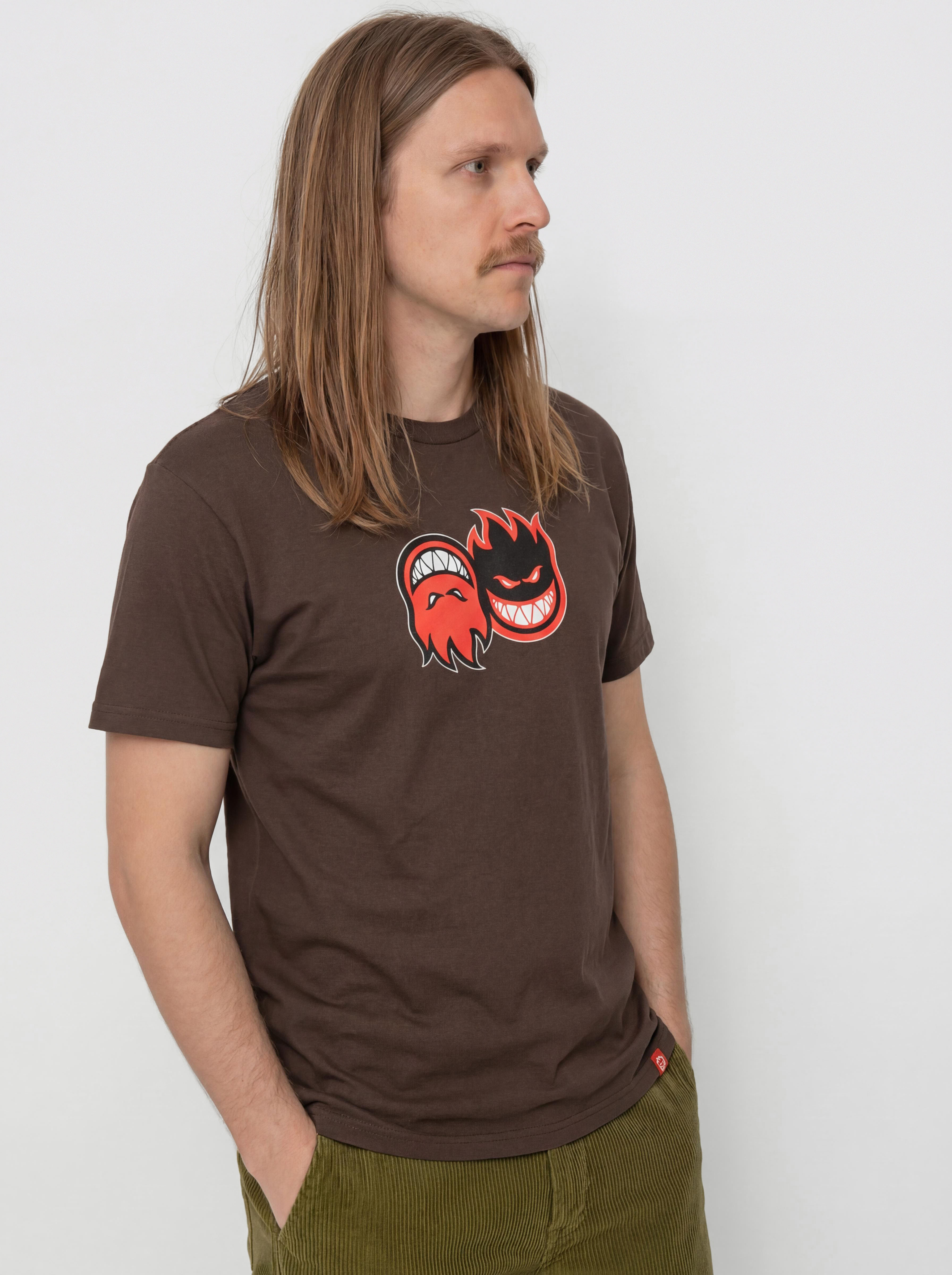 T-shirt Spitfire Eternal Fill (brown w/red white&black print)