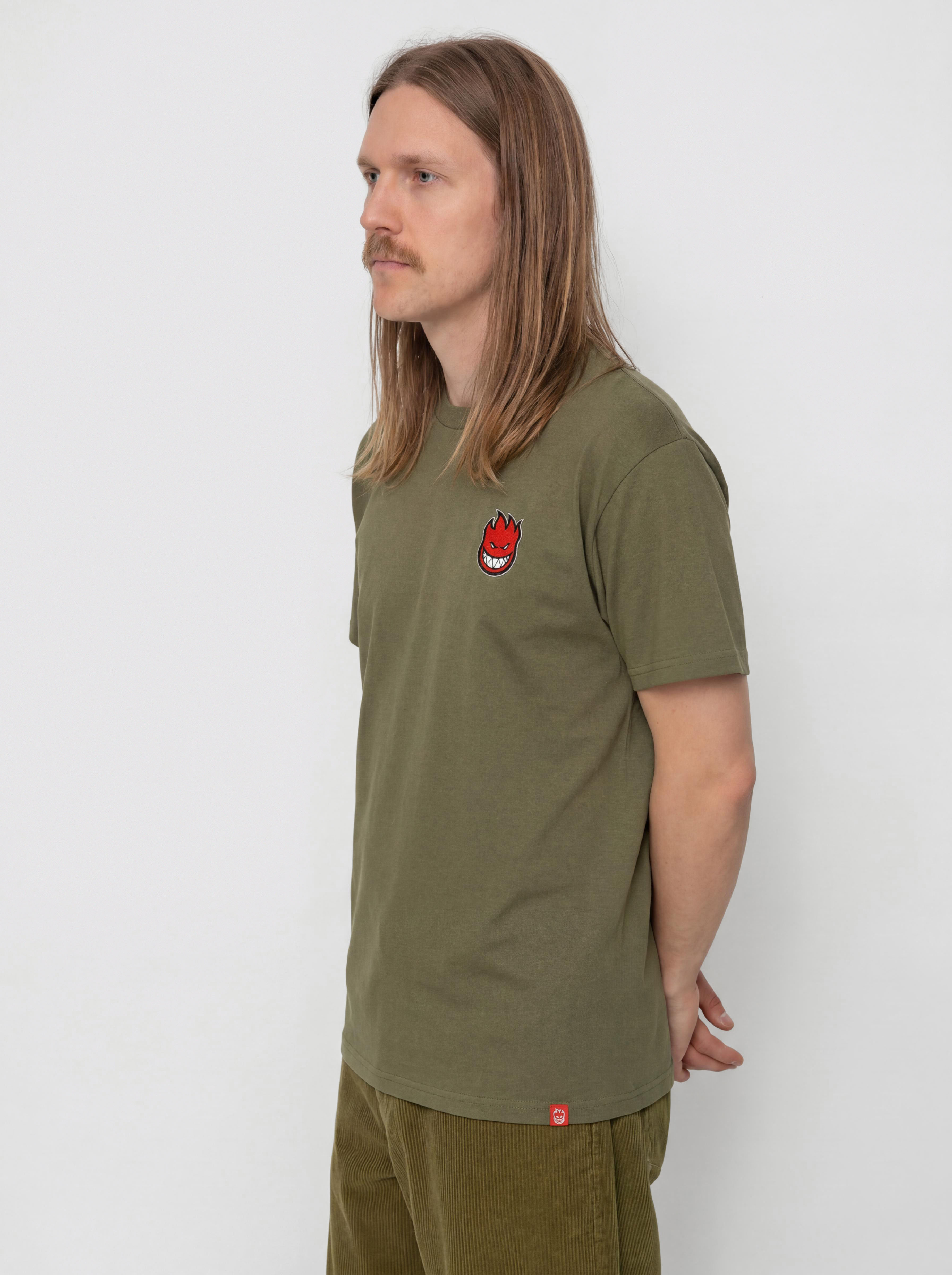 T-shirt Spitfire Lil Bighead Fill (military green w/red black&white print)