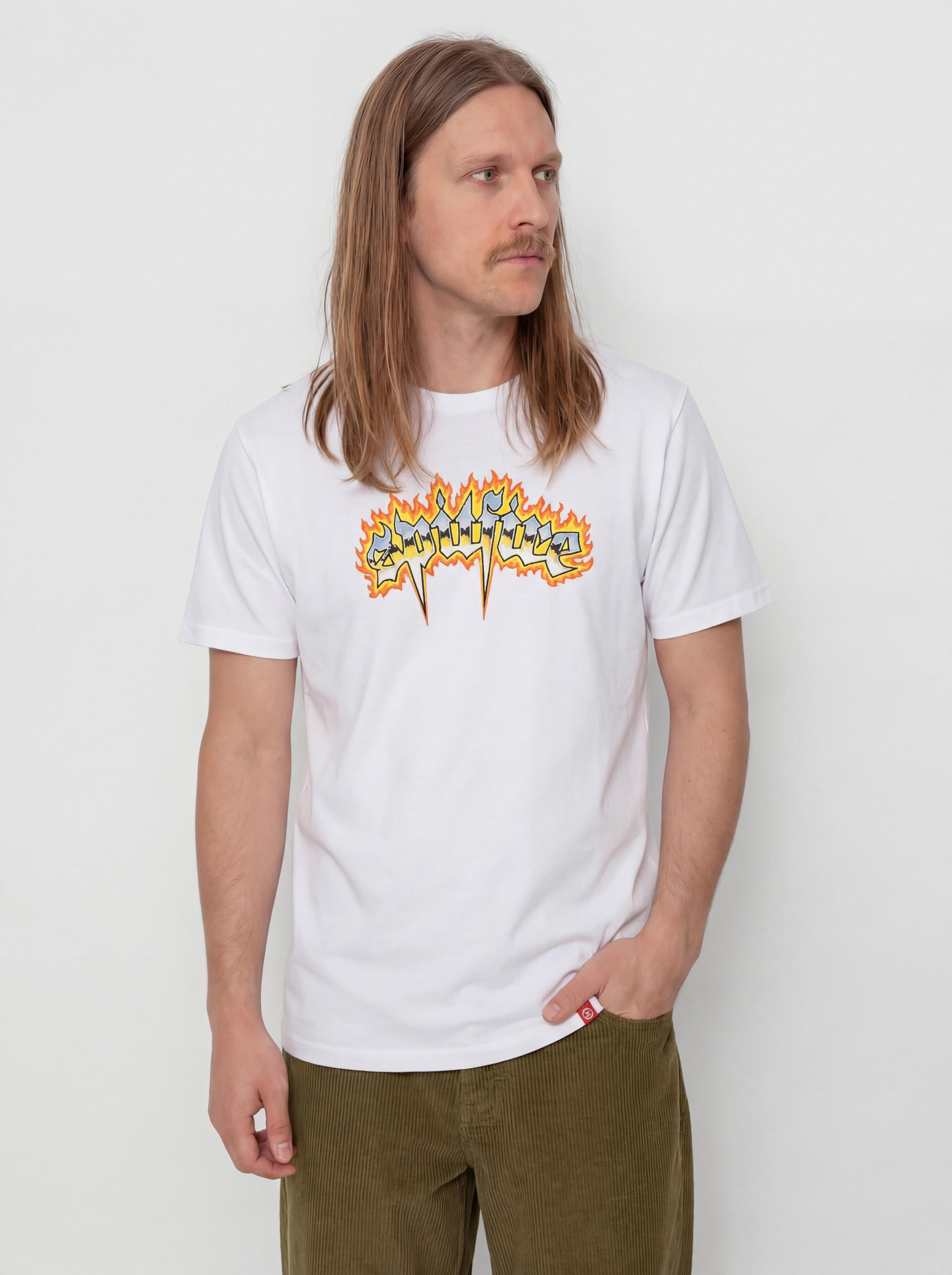 T-shirt Spitfire Chrome Venom (white w/multi color prints)