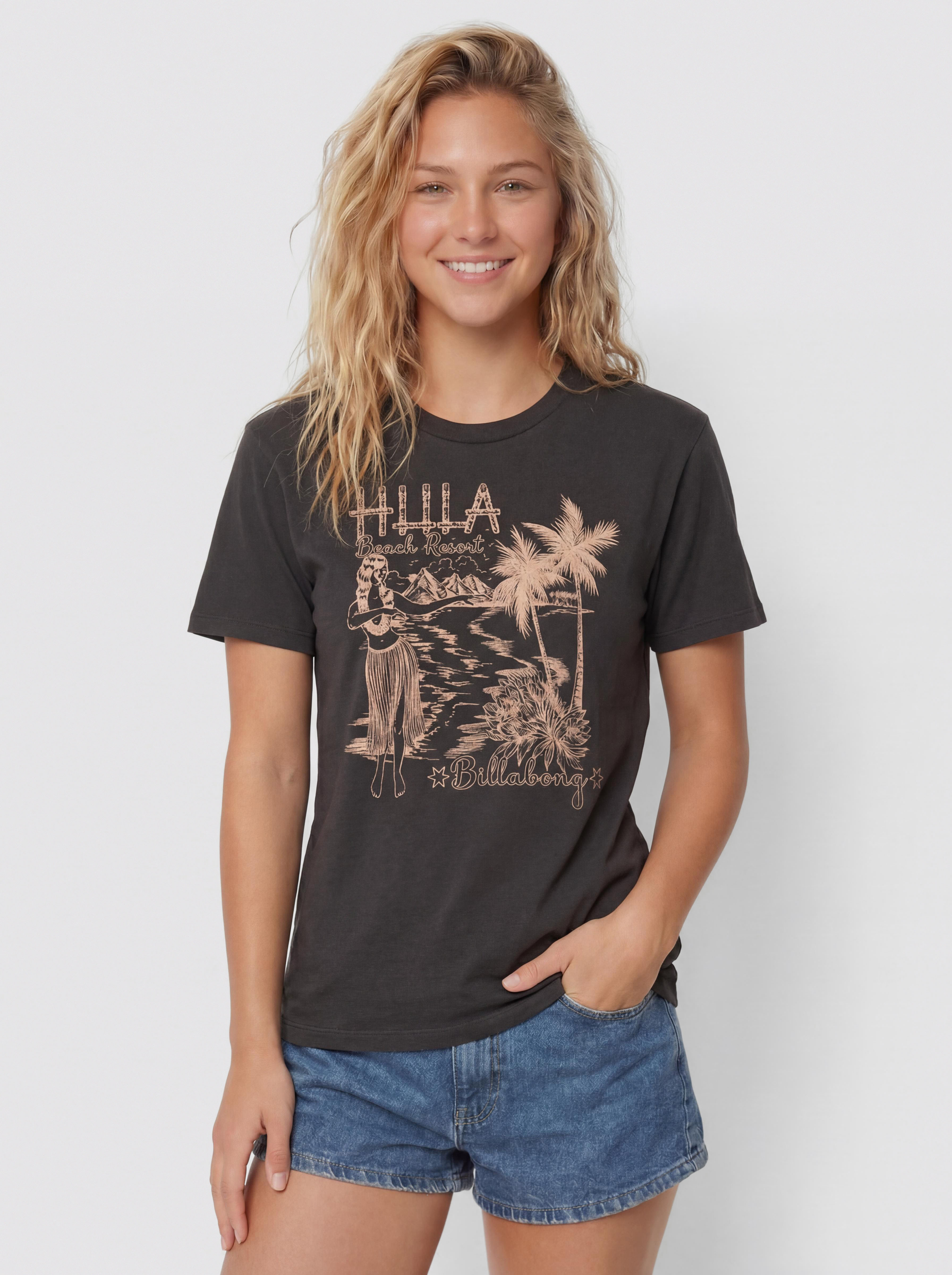 T-shirt Billabong Vacay Wonder Wmn (off black)