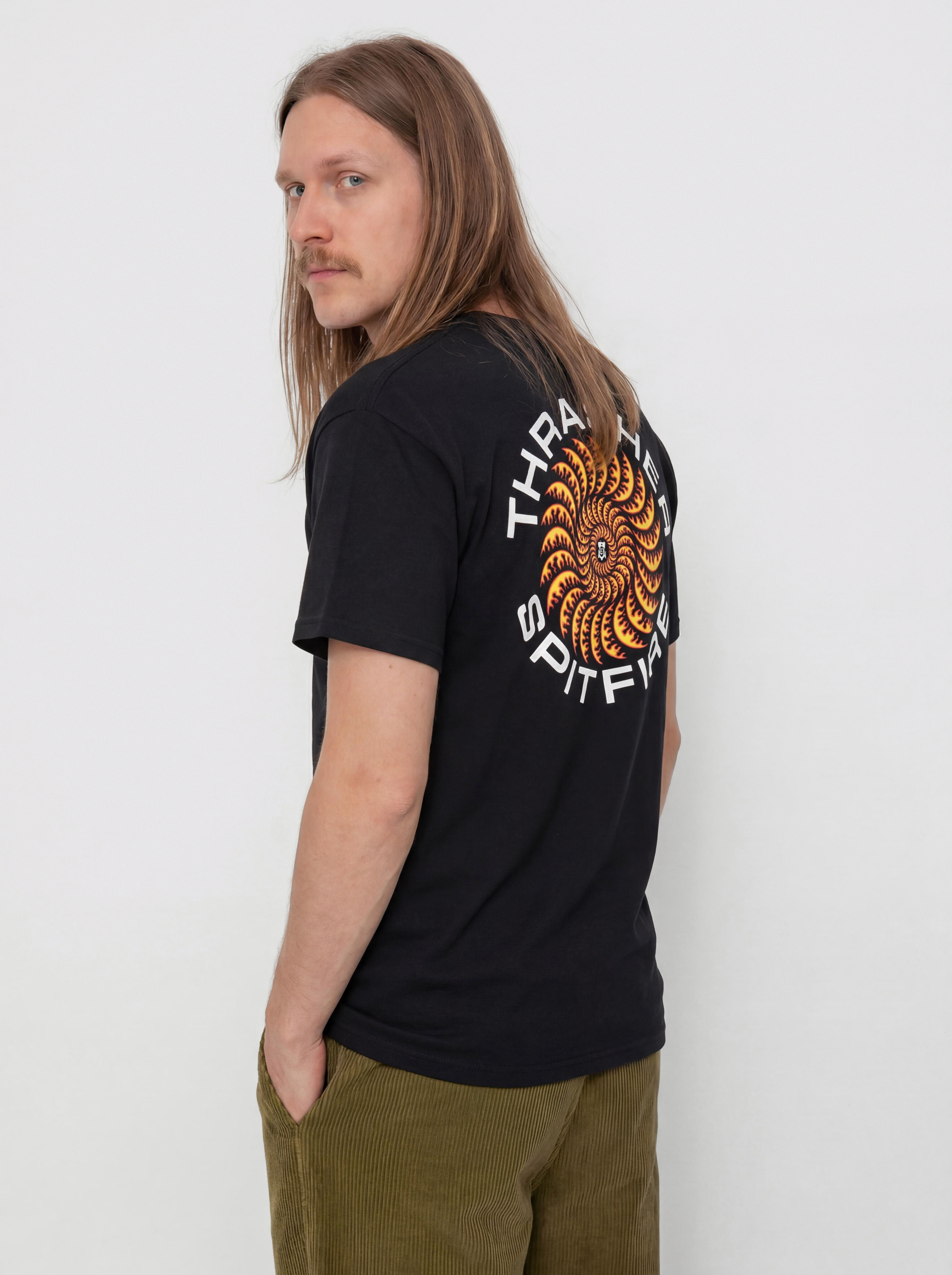 T-shirt Thrasher x Spitfire Classic Swirl (black)