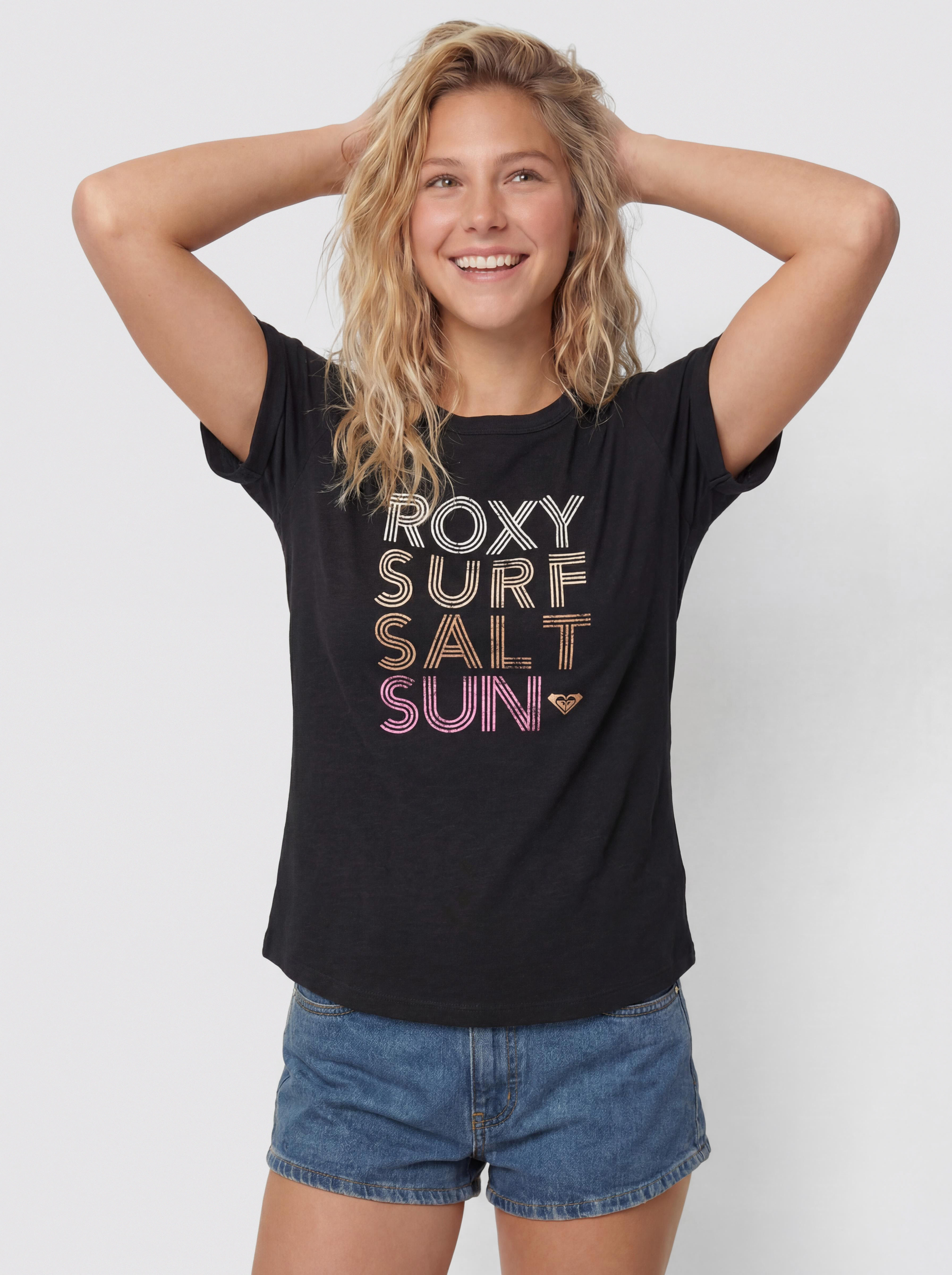 T-shirt Roxy Vl Oceanwave Regular Wmn (anthracite)