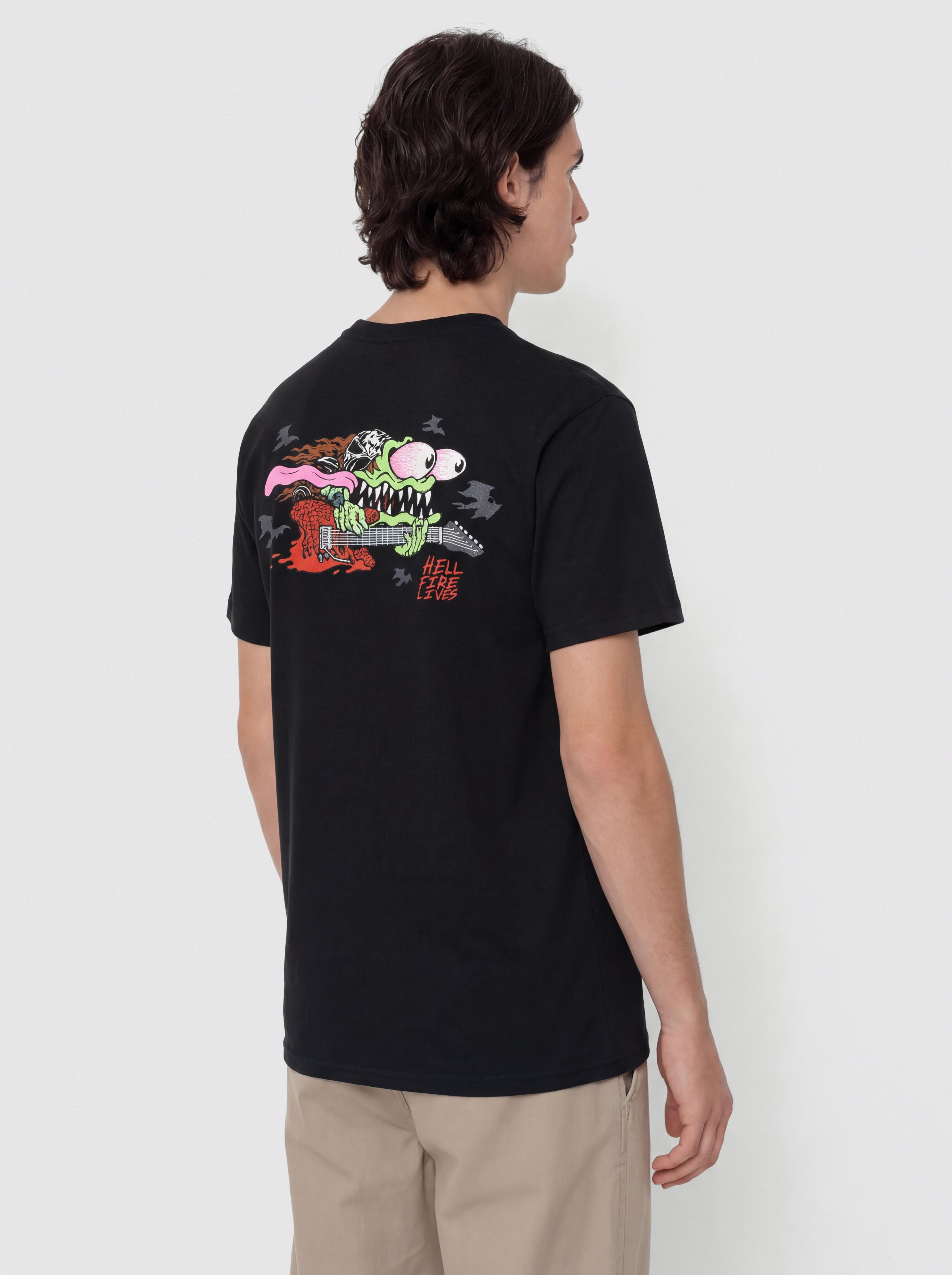 T-shirt Santa Cruz X Stranger Things Eddie Slasher (black)