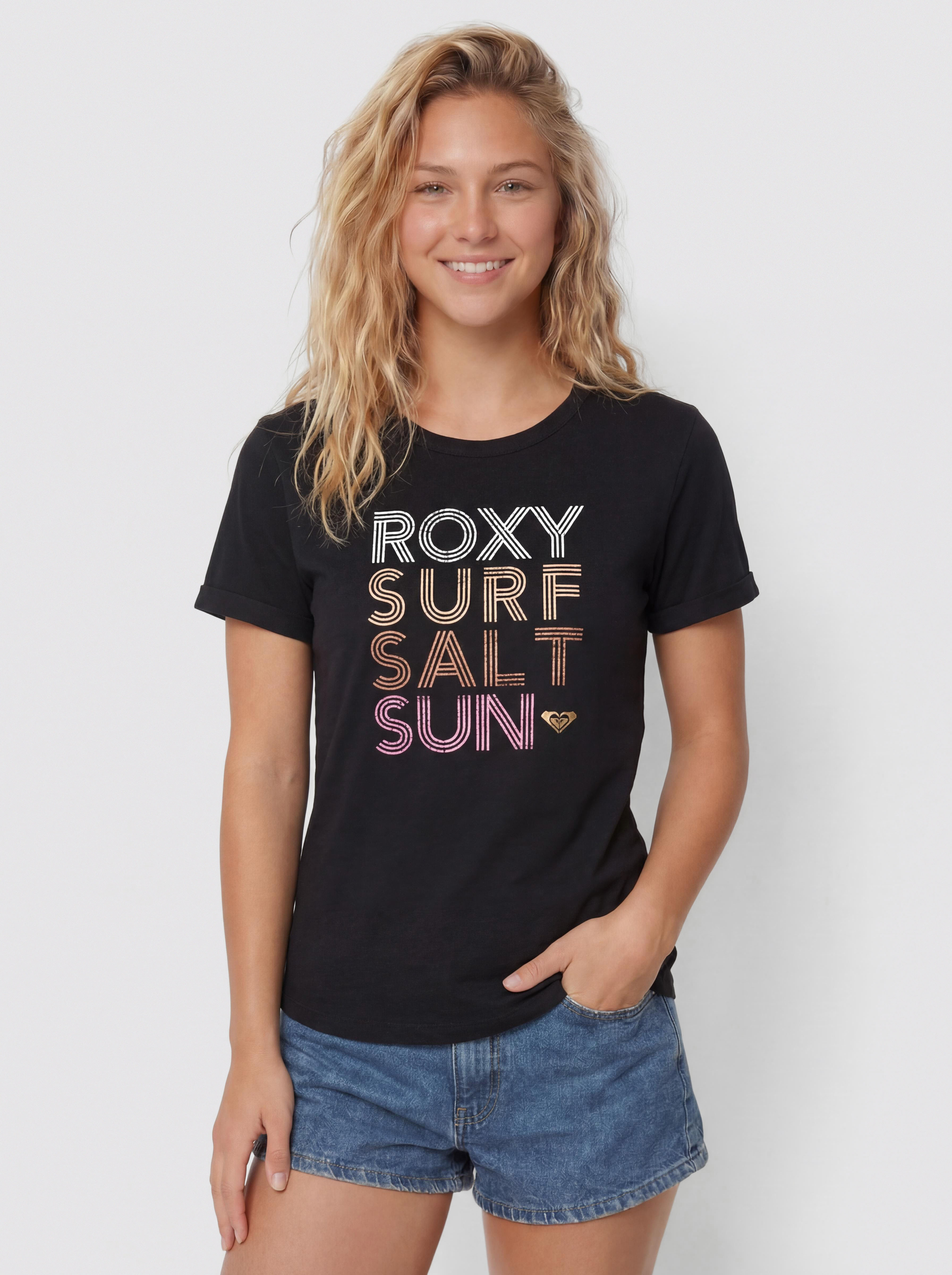 T-shirt Roxy Vl Oceanwave Regular Wmn (anthracite)