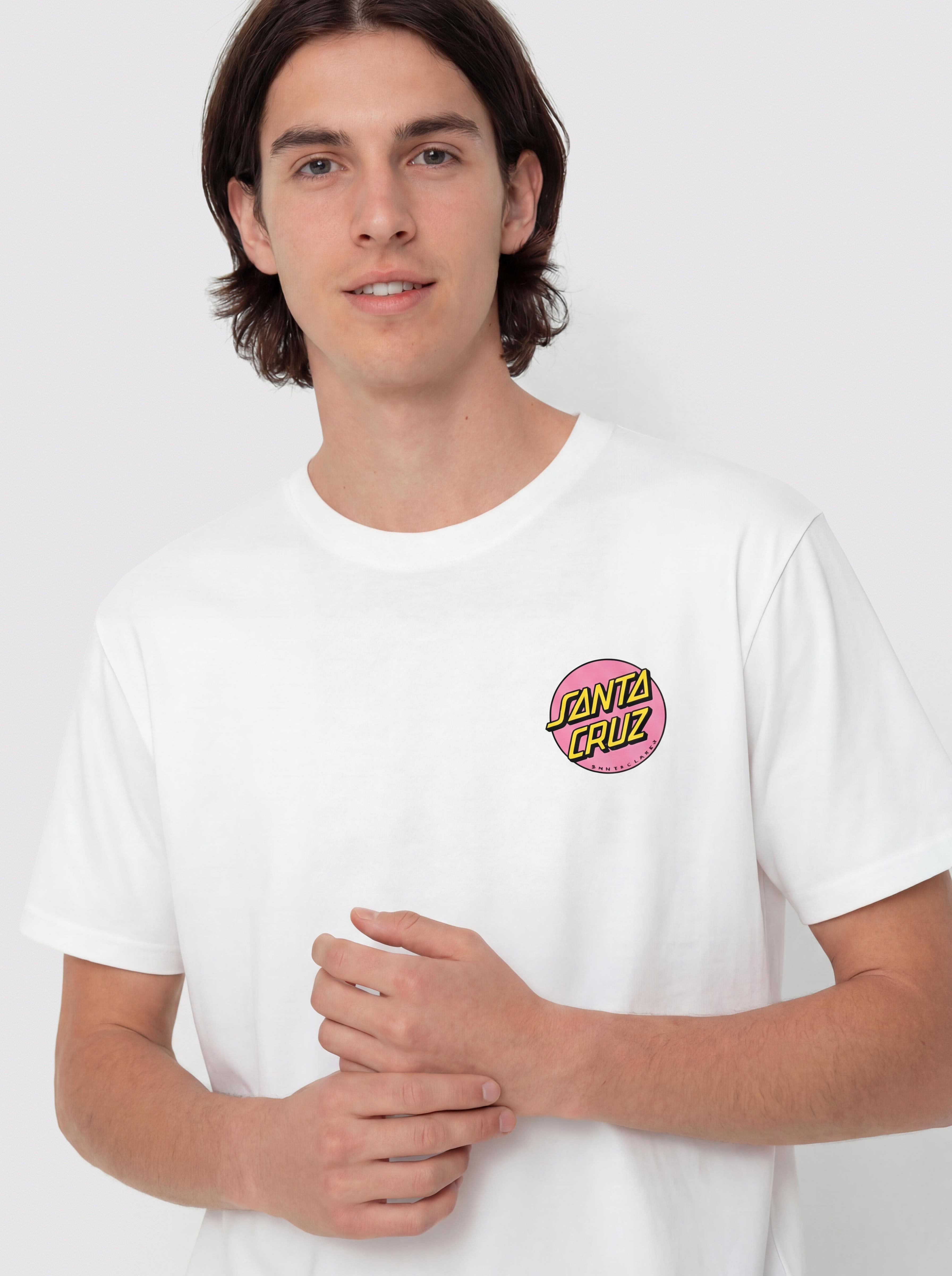 T-shirt Santa Cruz Wagon Dot Chest (white)