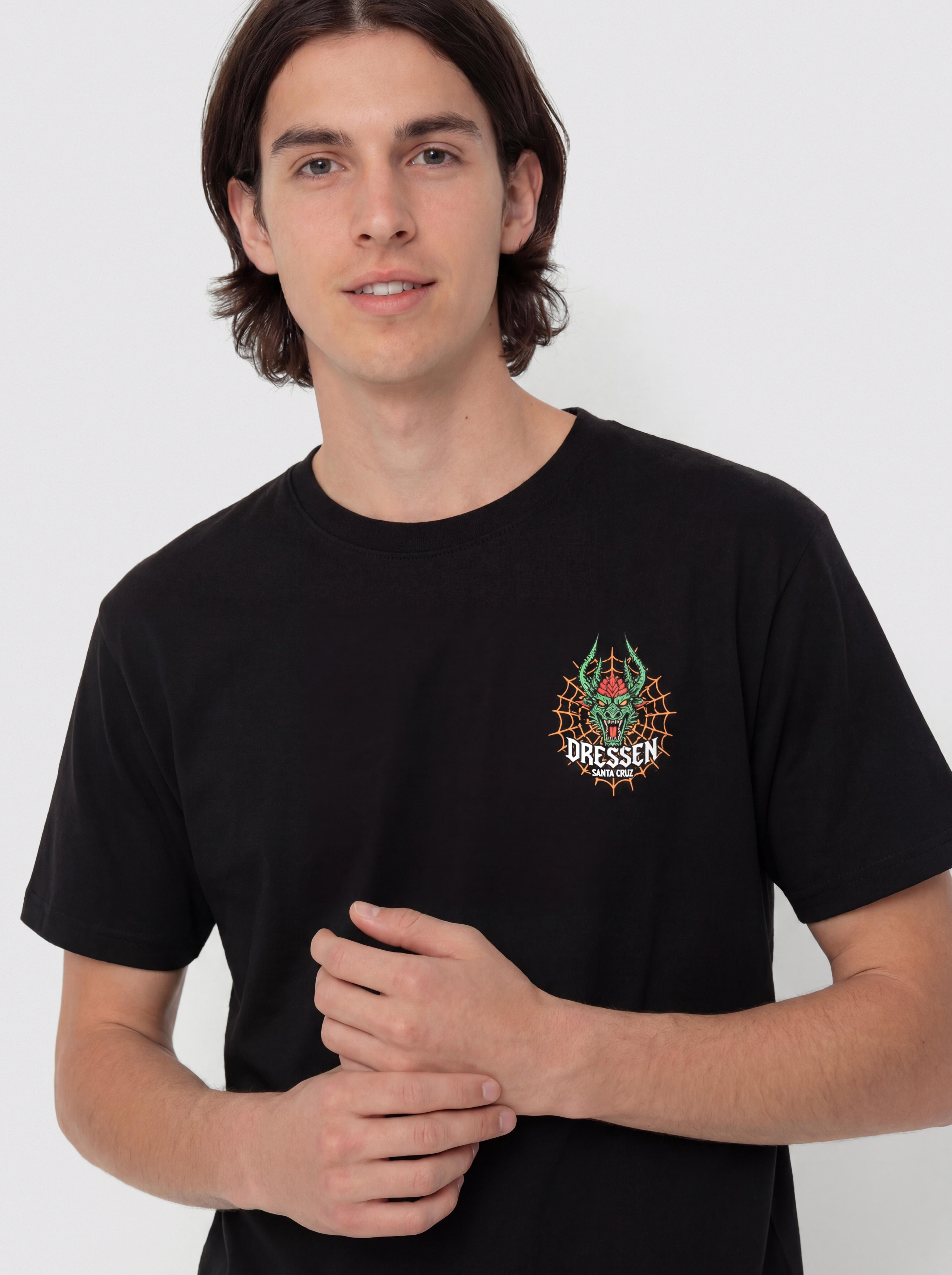 T-shirt Santa Cruz Dressen Rose Cross 2 (black)