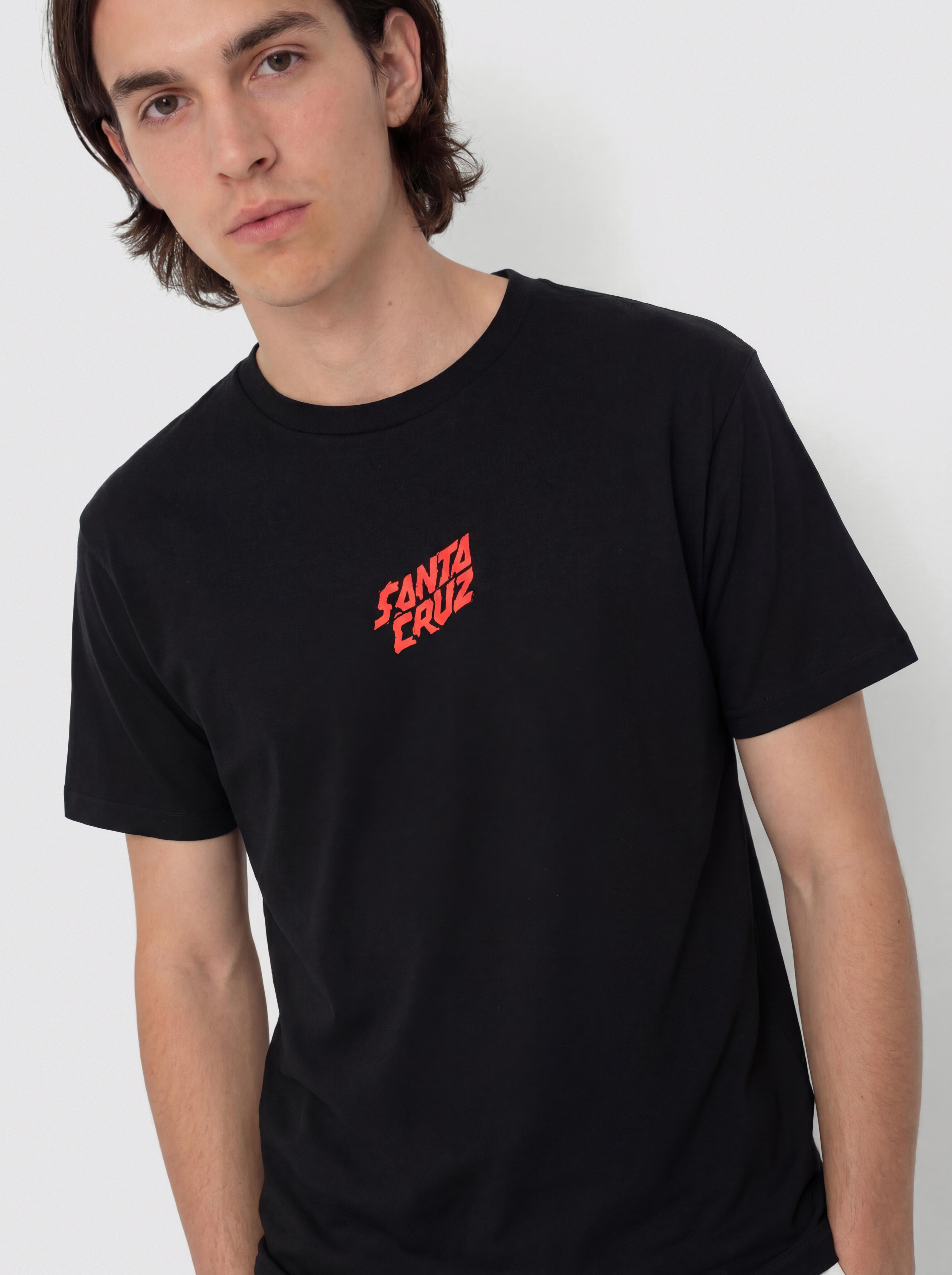 T-shirt Santa Cruz X Stranger Things Screaming Lights - czarny (black)