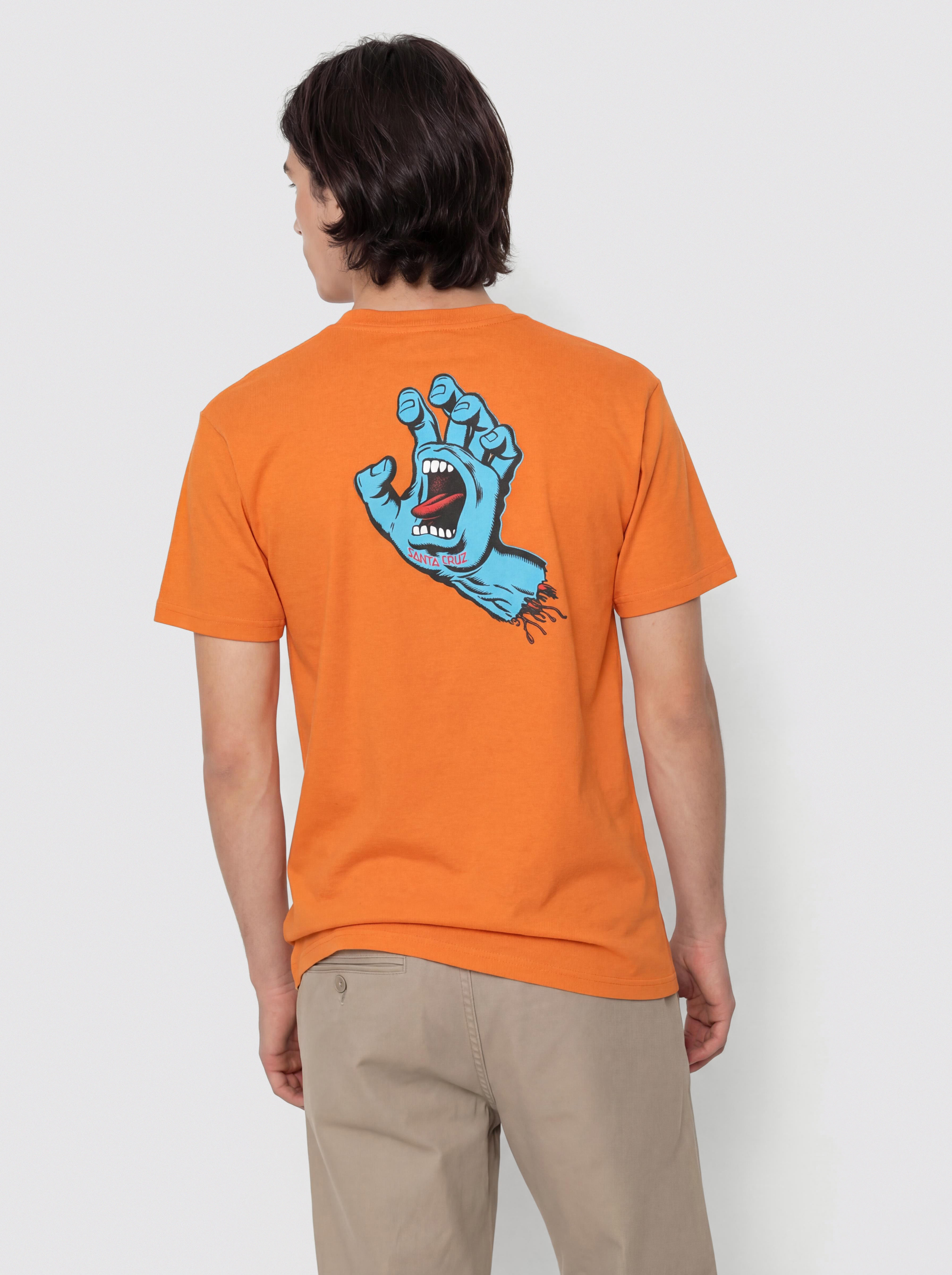 T-shirt Santa Cruz Screaming Hand Chest (amber)