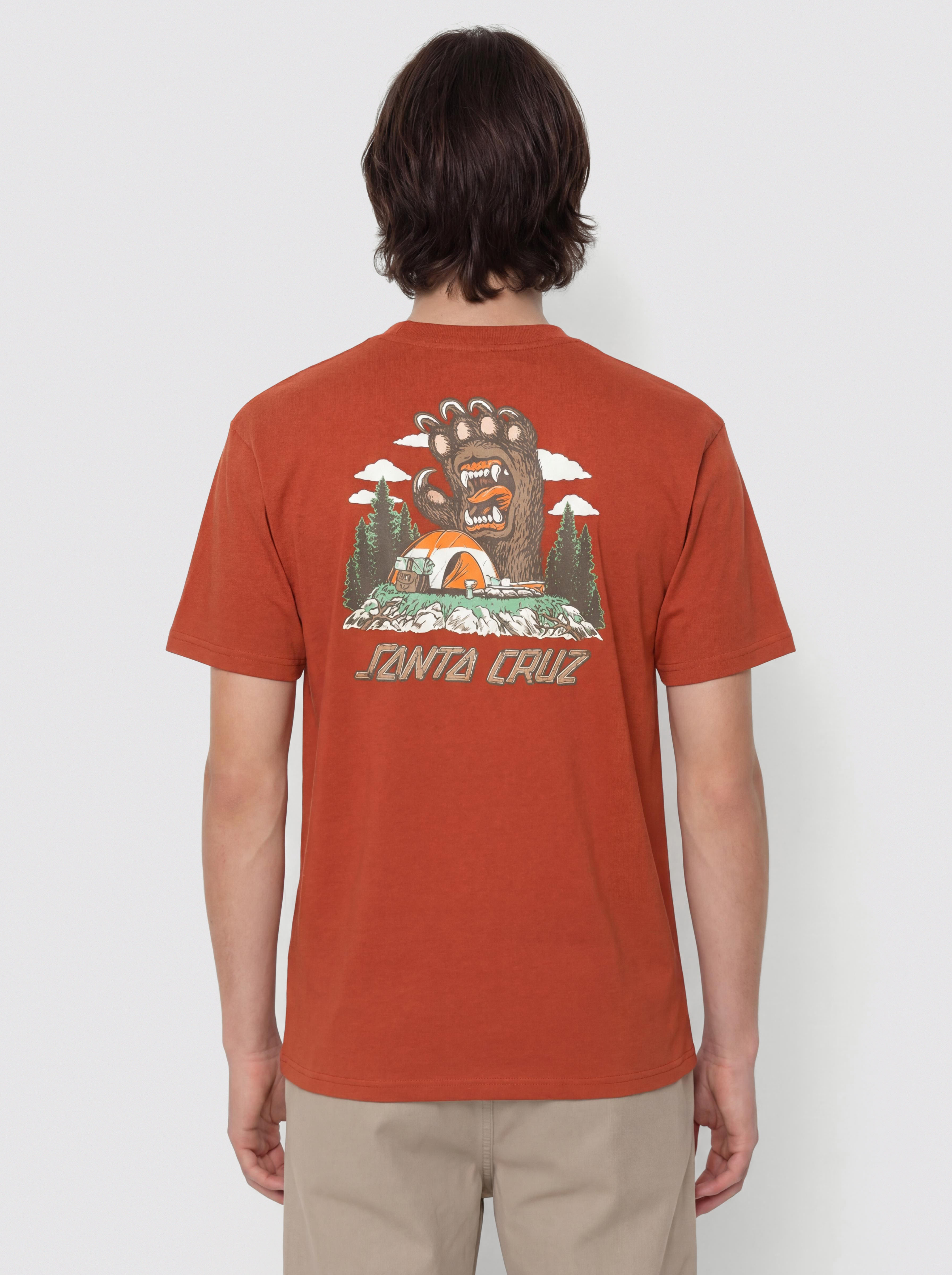T-shirt Santa Cruz Screaming Grizzly (dark rust)