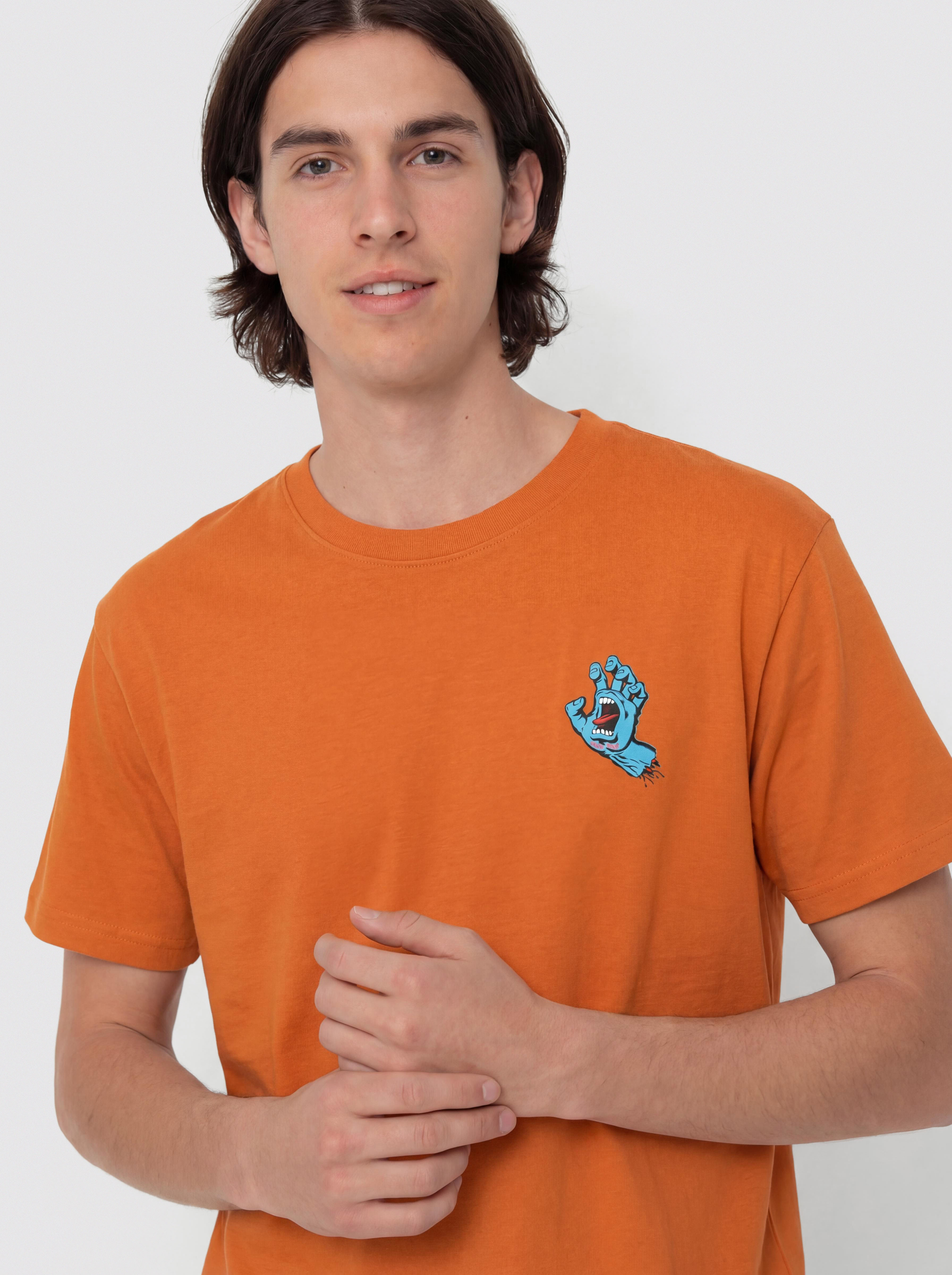 T-shirt Santa Cruz Screaming Hand Chest (amber)