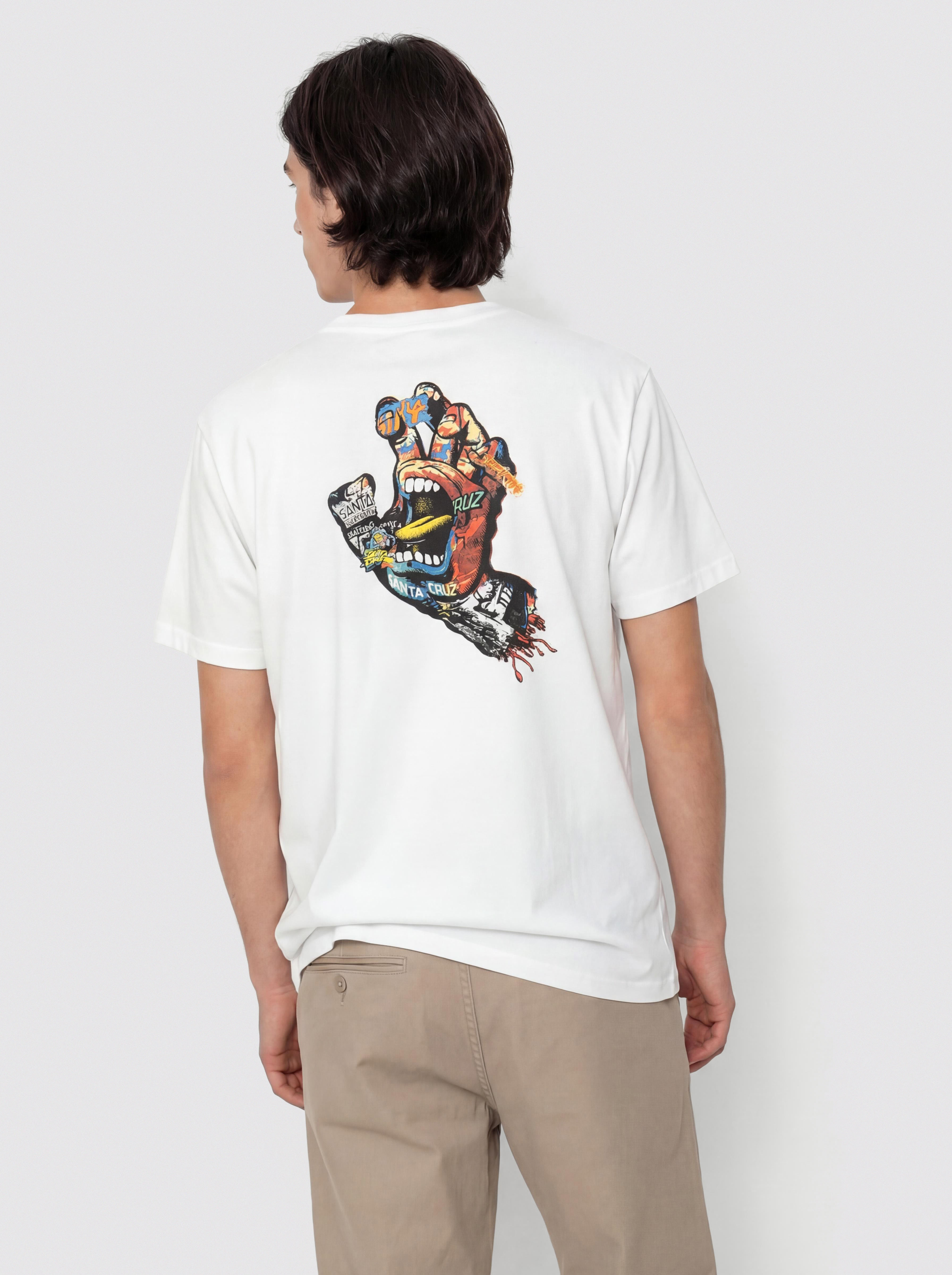 T-shirt Santa Cruz Collage Hand (white)
