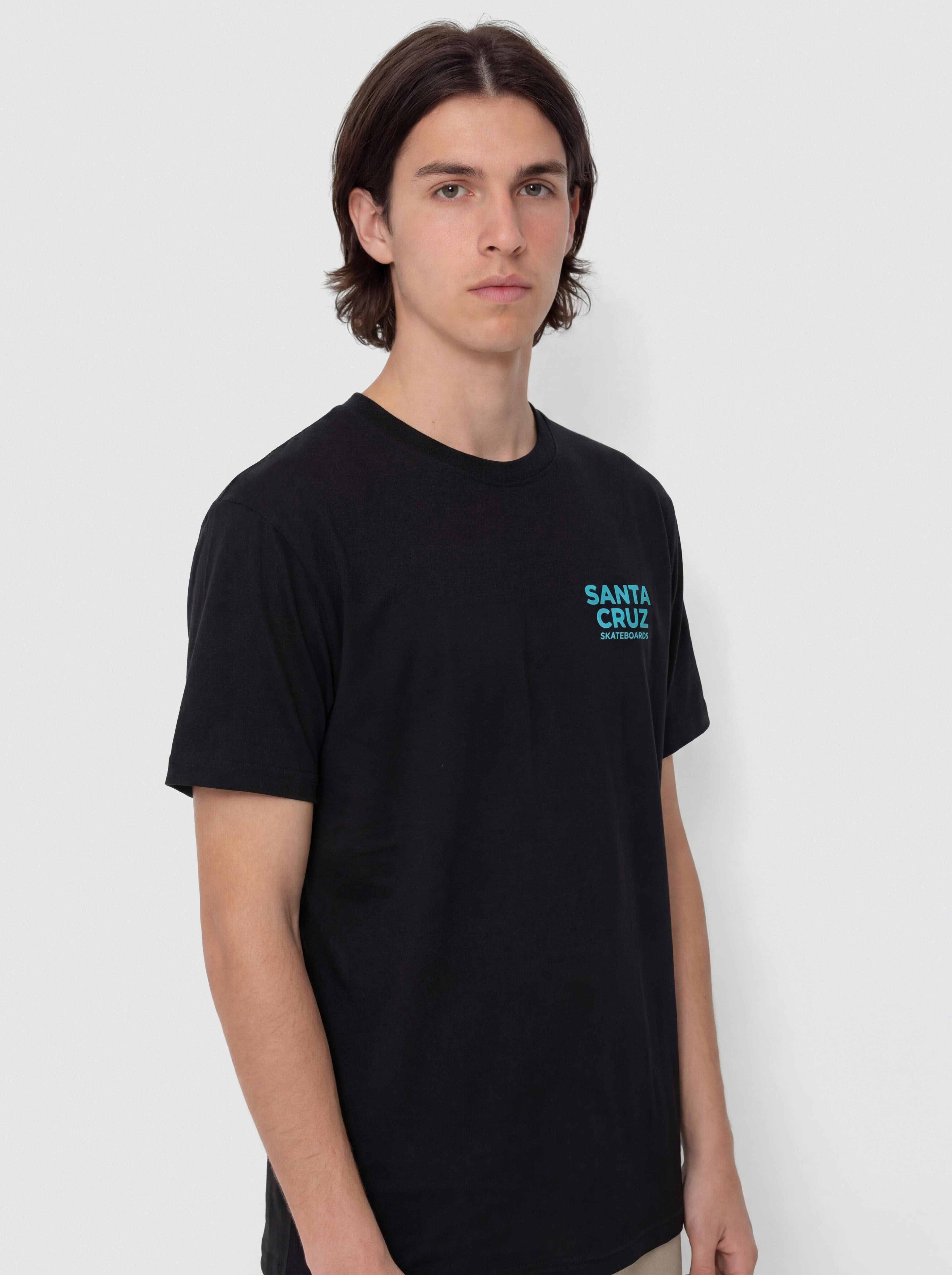 T-shirt Santa Cruz Tiki Hand Strip (black)