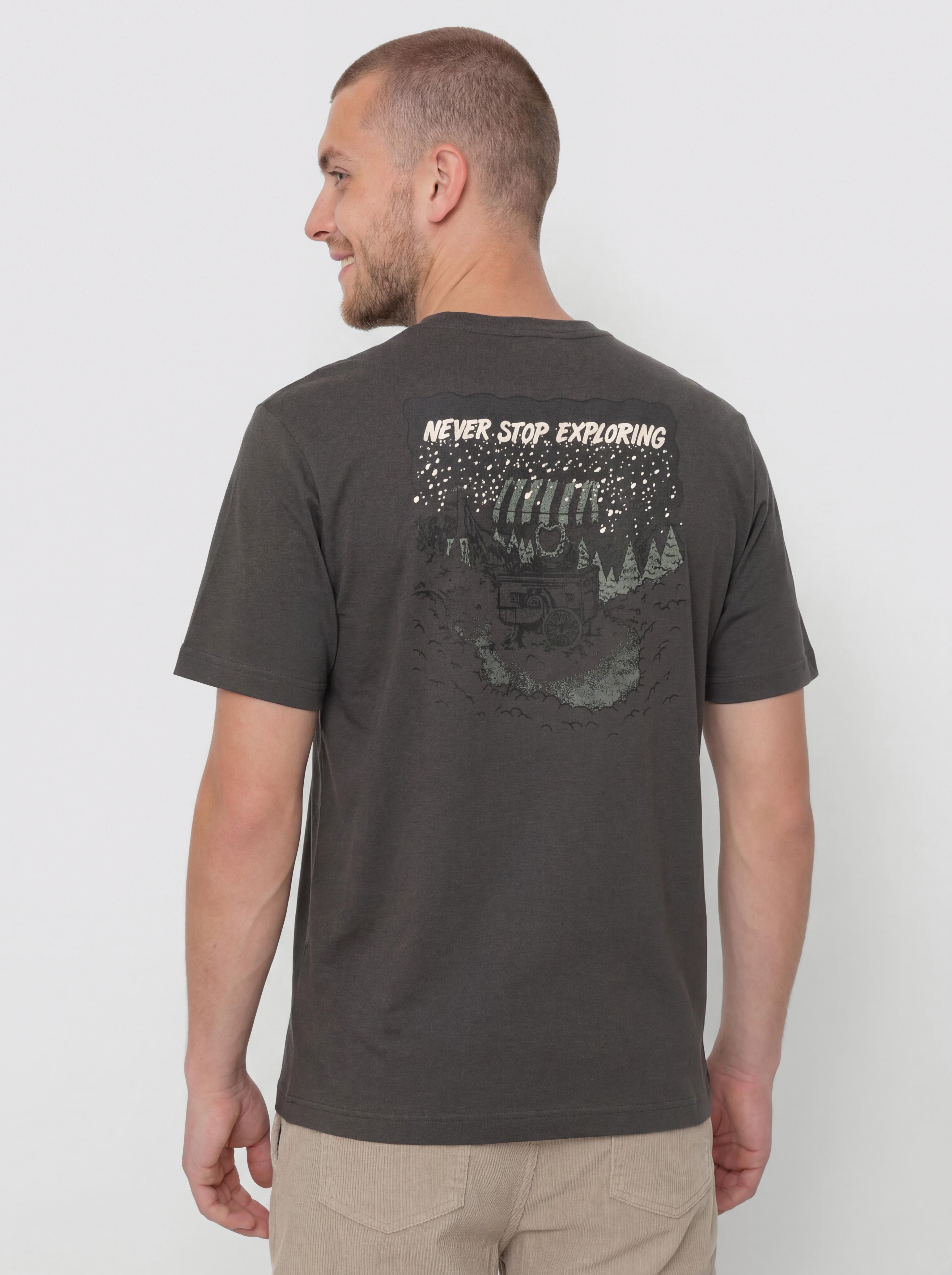 T-shirt The North Face Powder Days Relaxed Graphic (asphalt grey)
