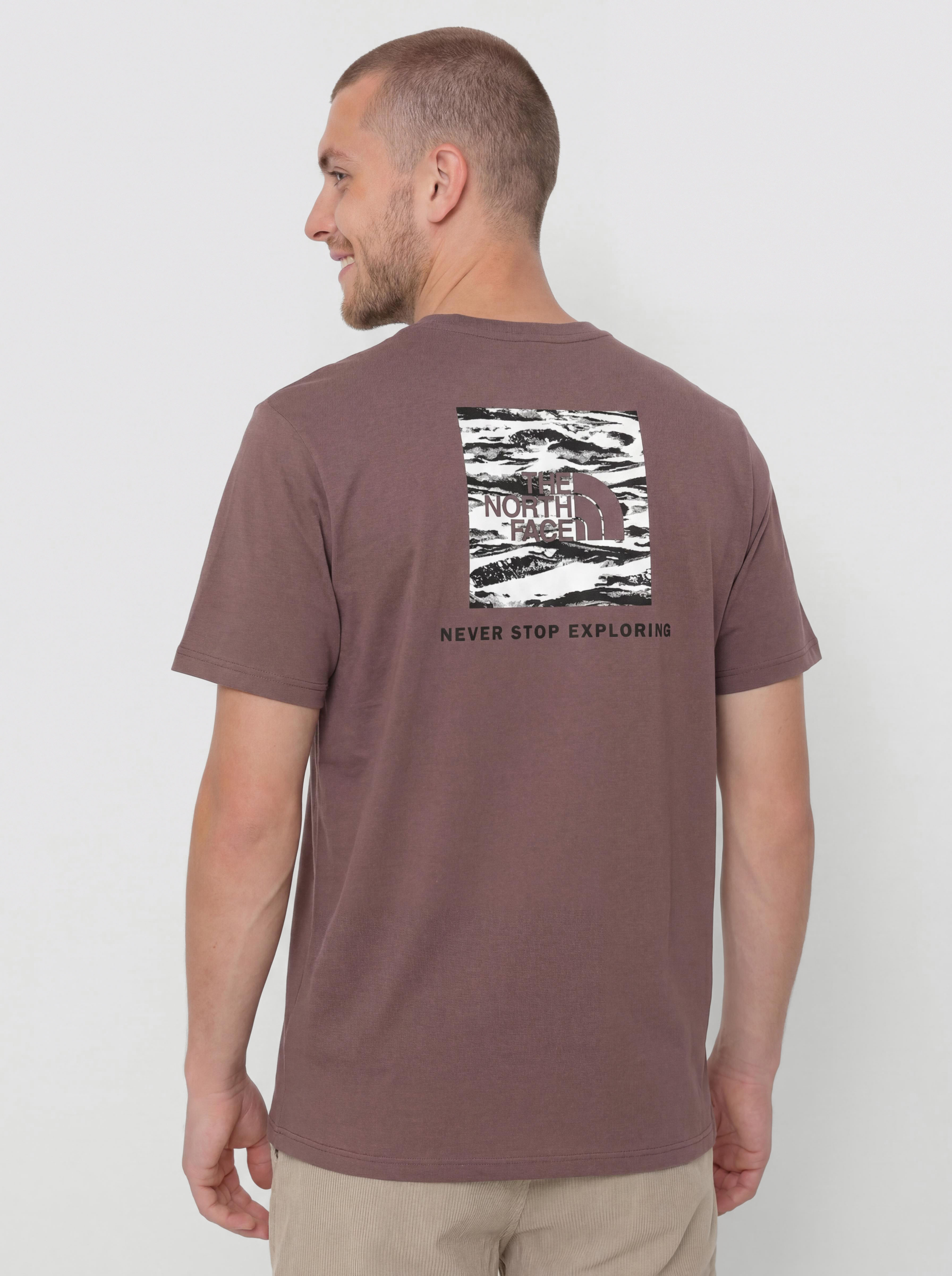 T-shirt The North Face Box Nse Edge Of Light Infill Relaxed (tawny quartz/tnf black)