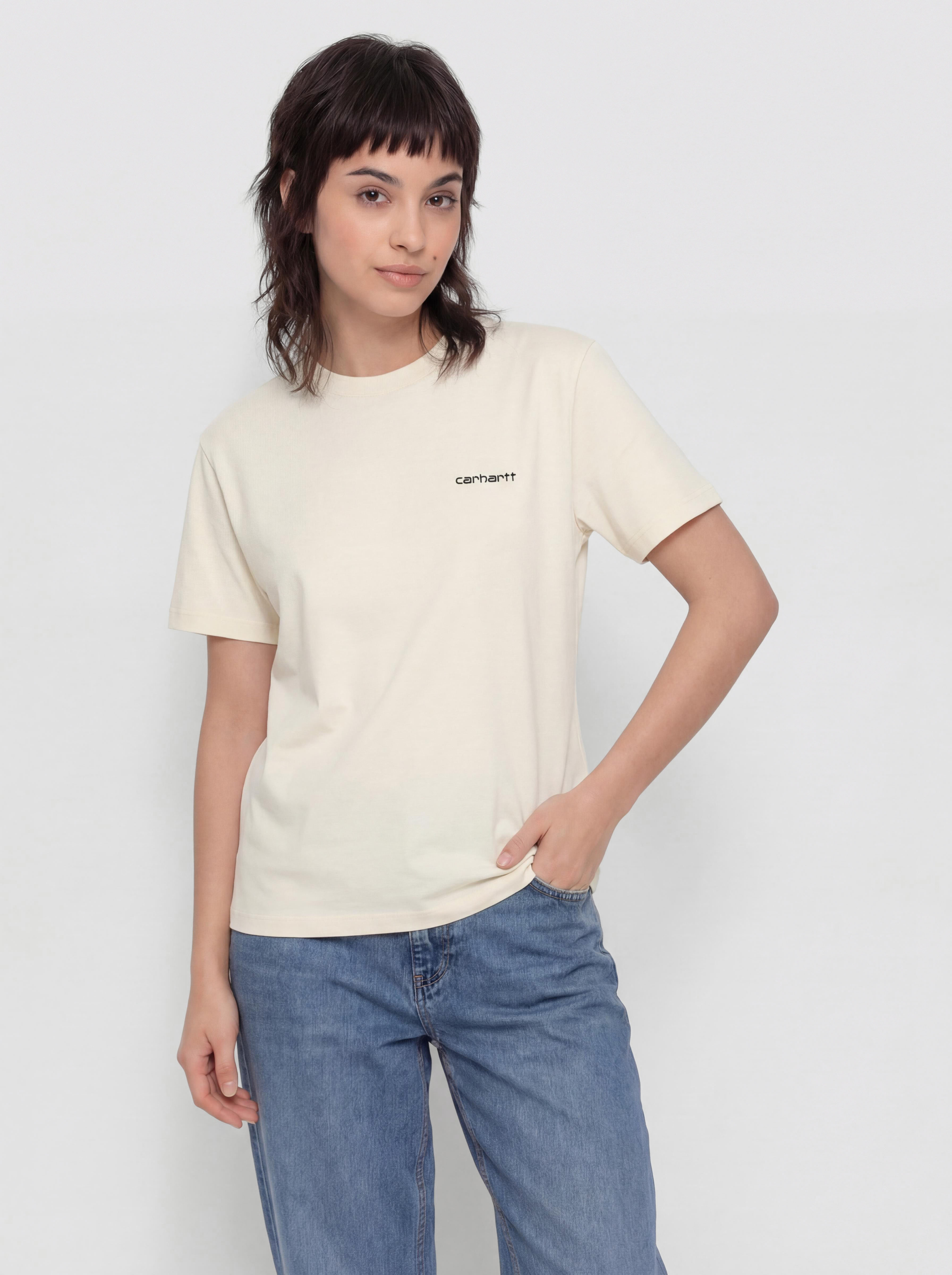 T-shirt Carhartt WIP Script Embroidery Wmn (cinnerus/cozy purple)