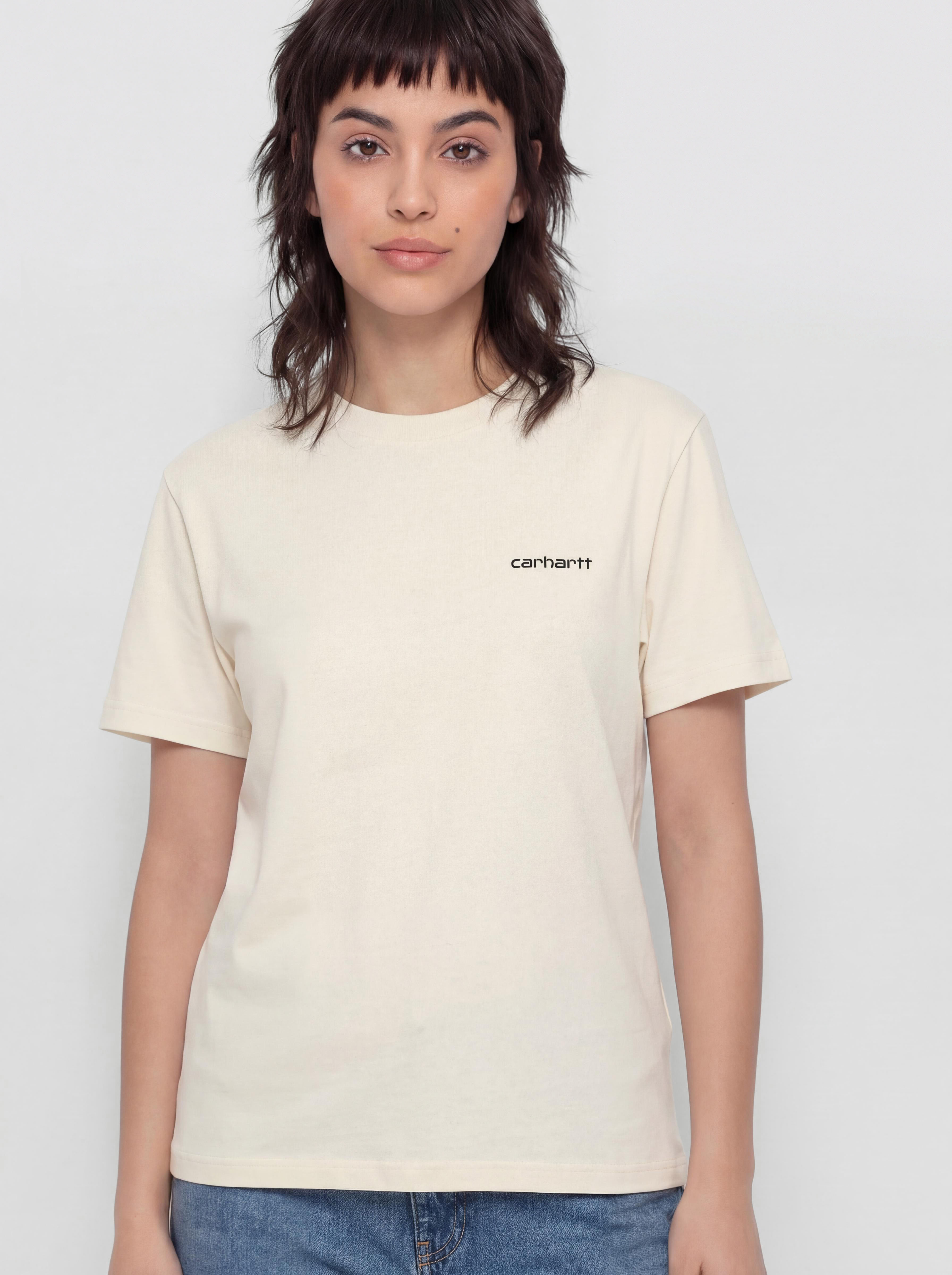 T-shirt Carhartt WIP Script Embroidery Wmn (cinnerus/cozy purple)
