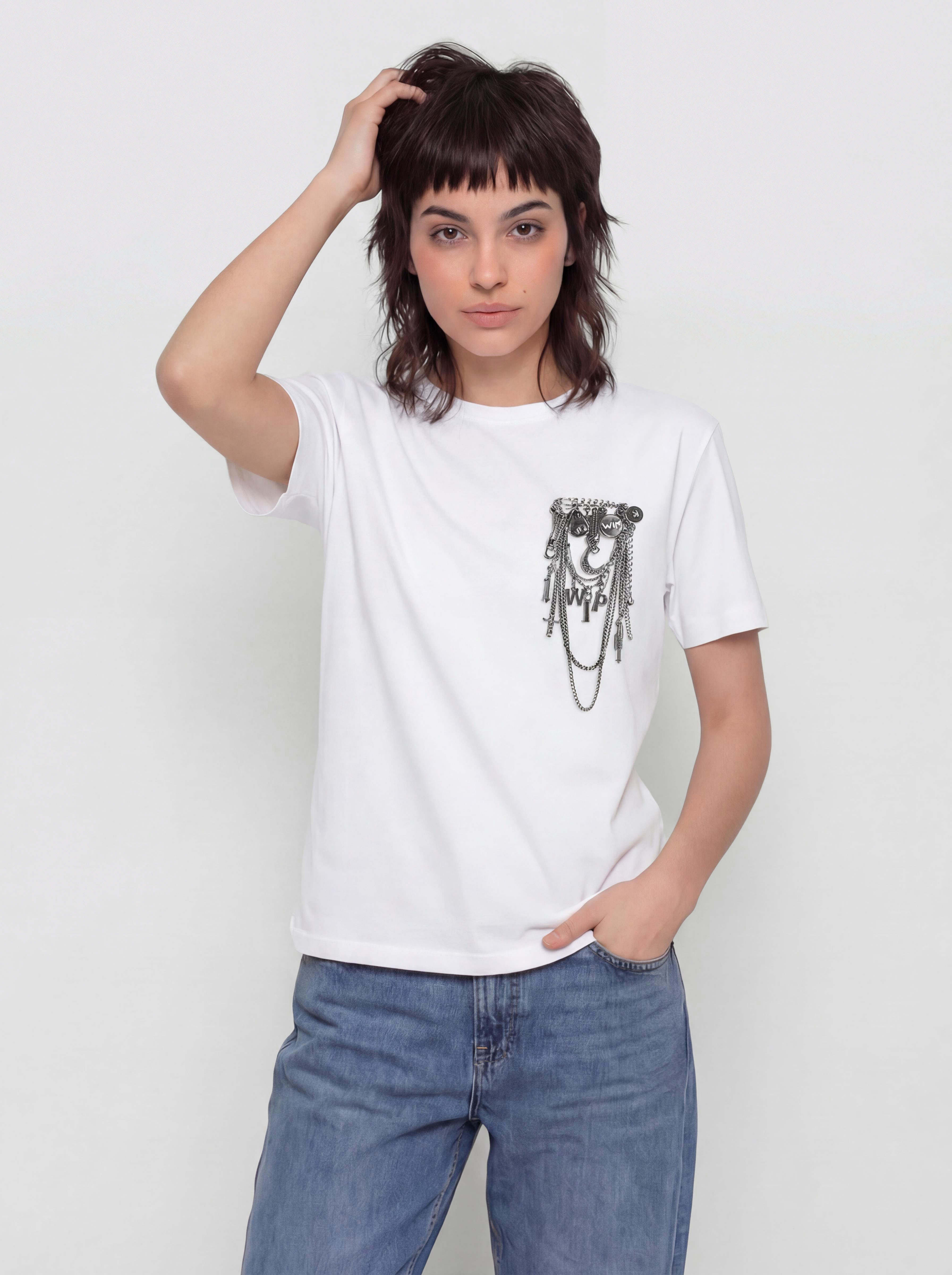 T-shirt Carhartt WIP Inverted Charm Wmn (white)