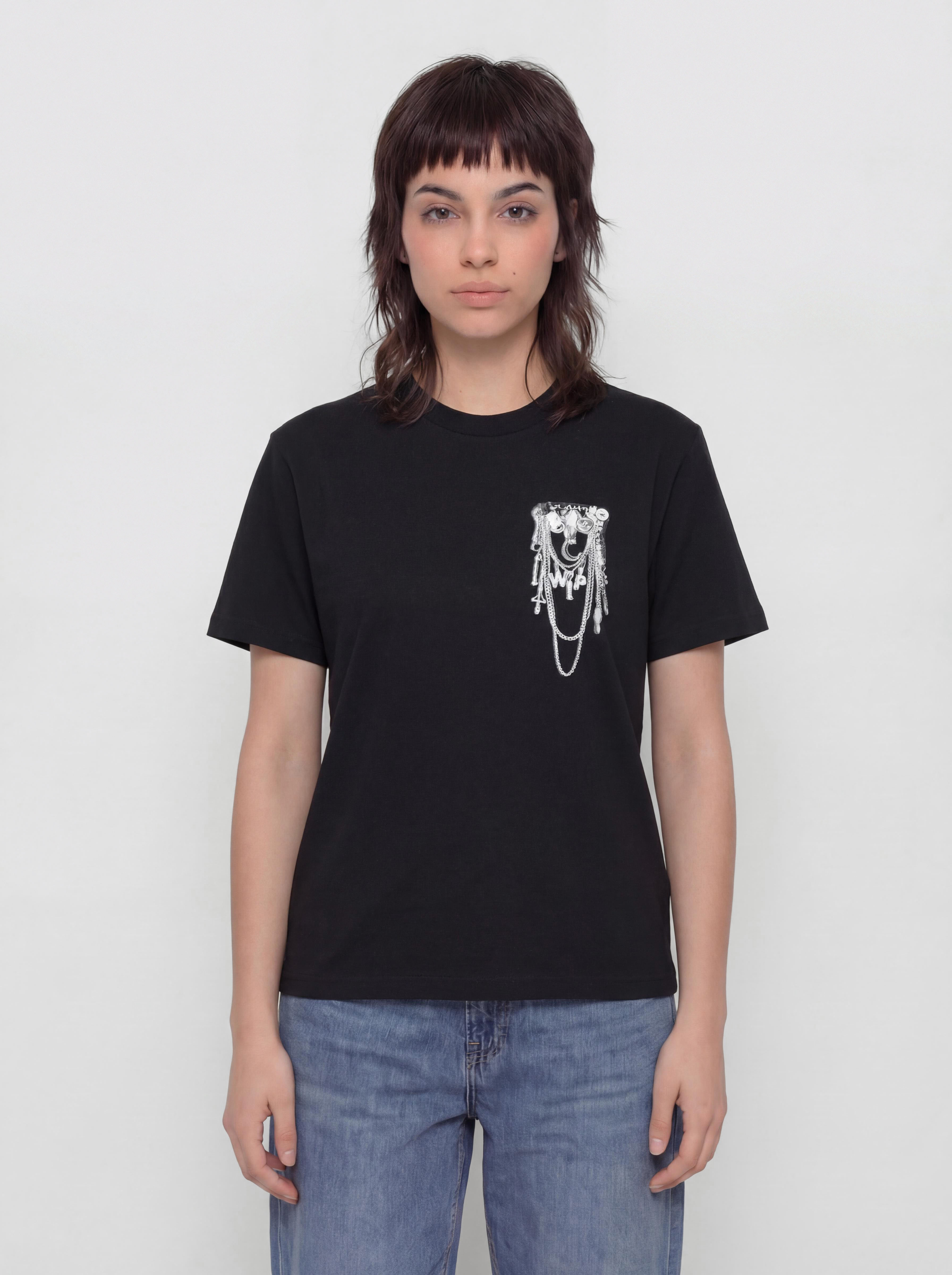 T-shirt Carhartt WIP Inverted Charm Wmn (black)