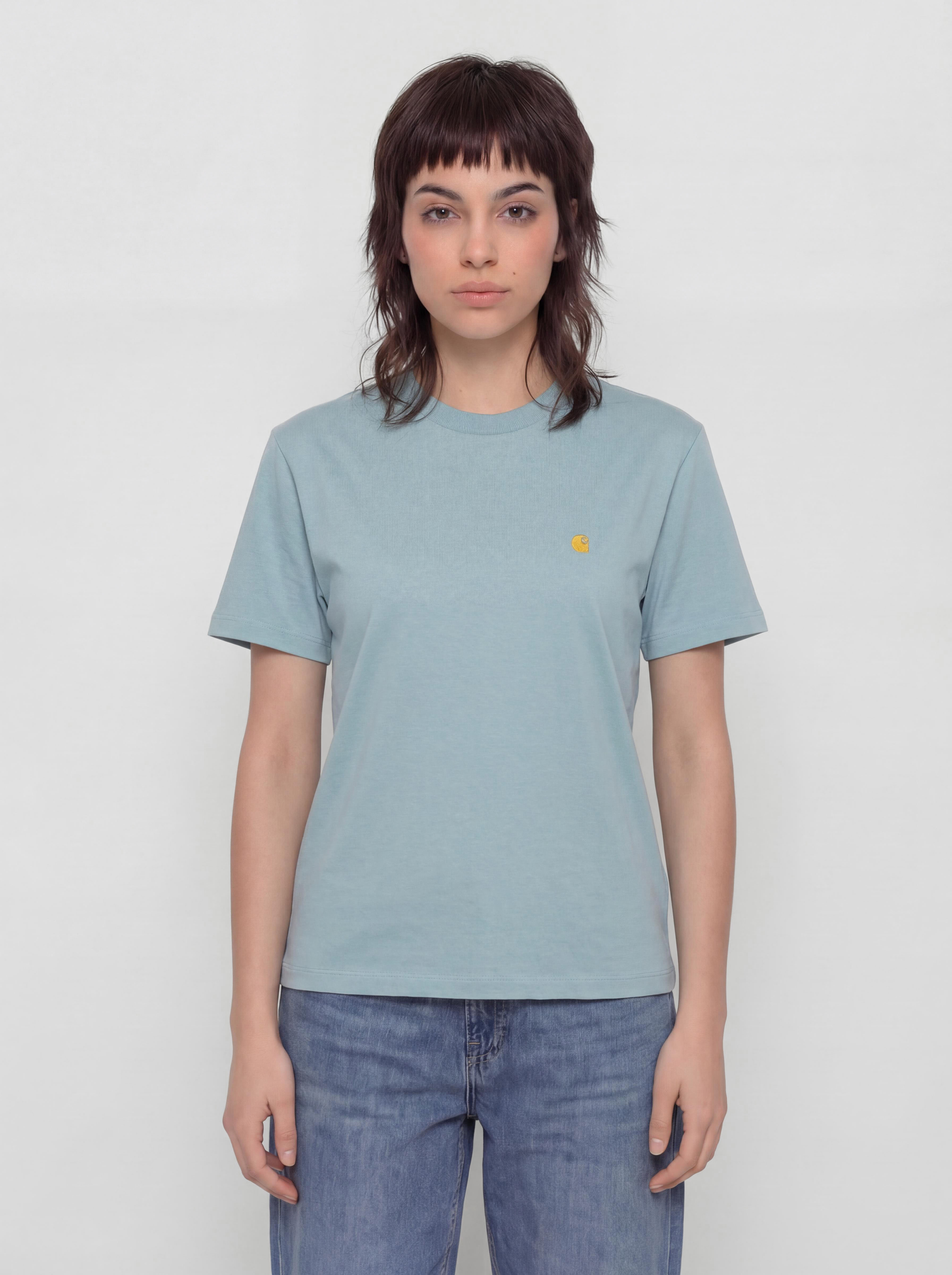 T-shirt Carhartt WIP Chase Wmn (tourmaline/gold)