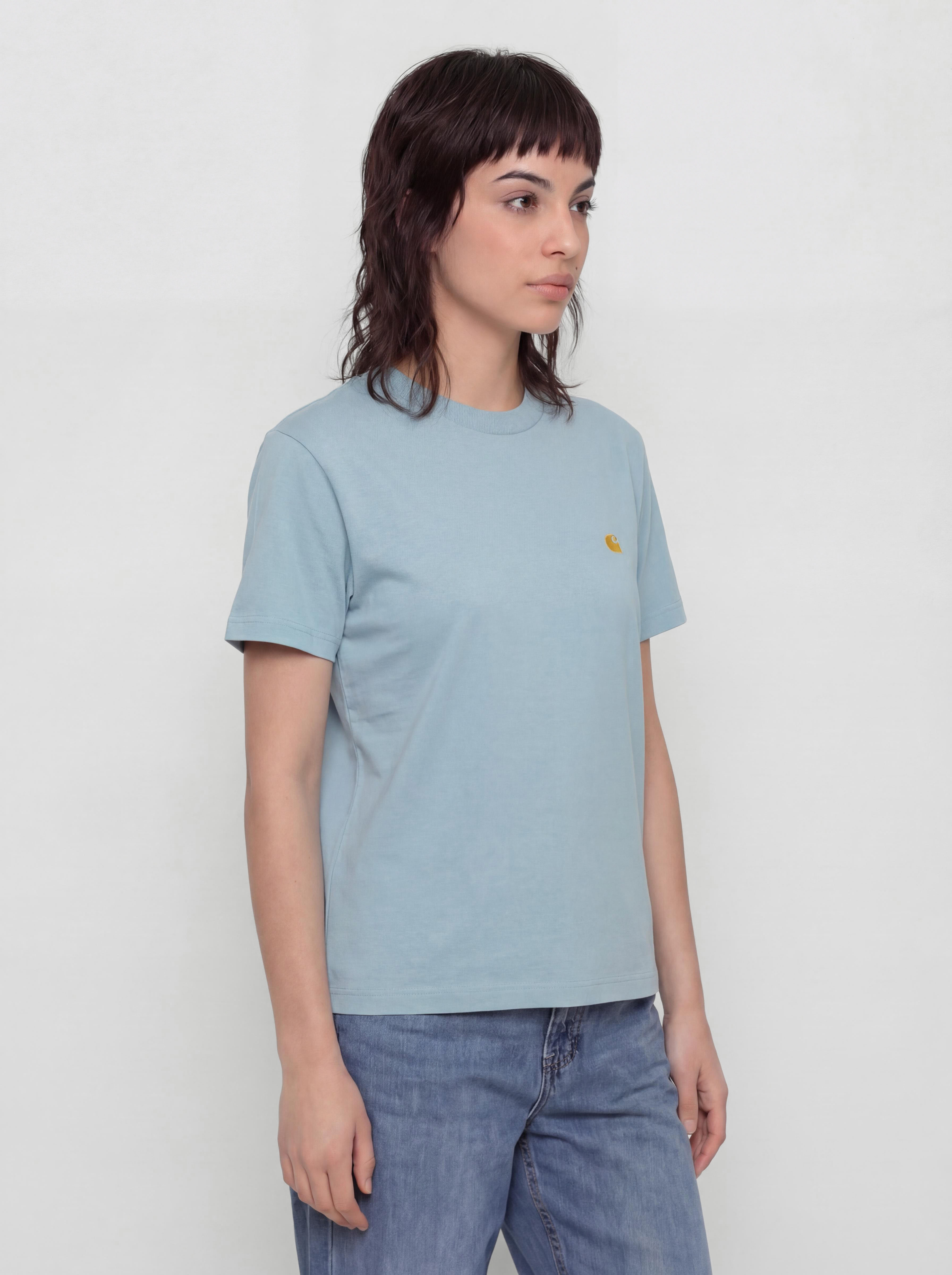 T-shirt Carhartt WIP Chase Wmn (tourmaline/gold)