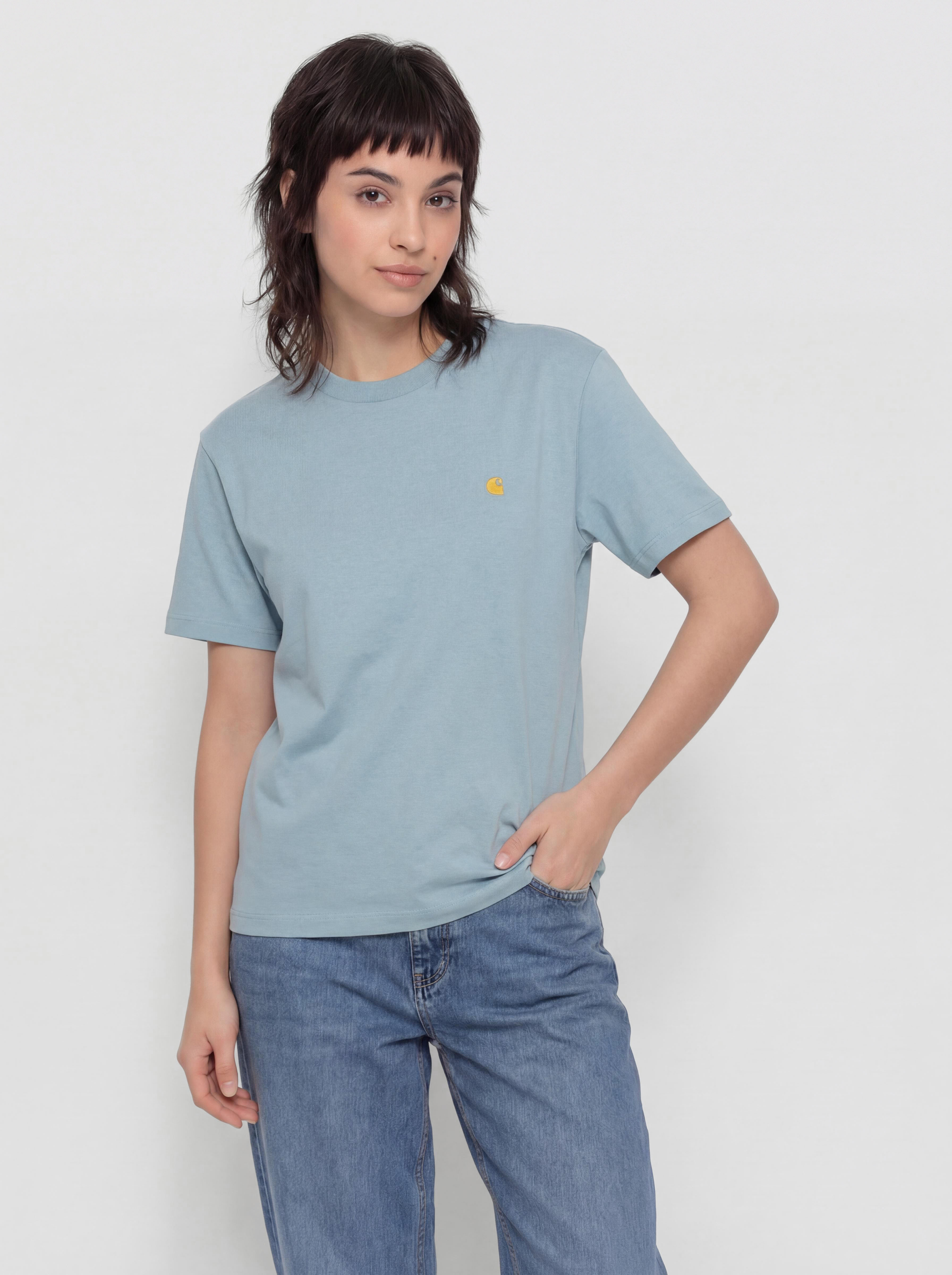 T-shirt Carhartt WIP Chase Wmn (tourmaline/gold)