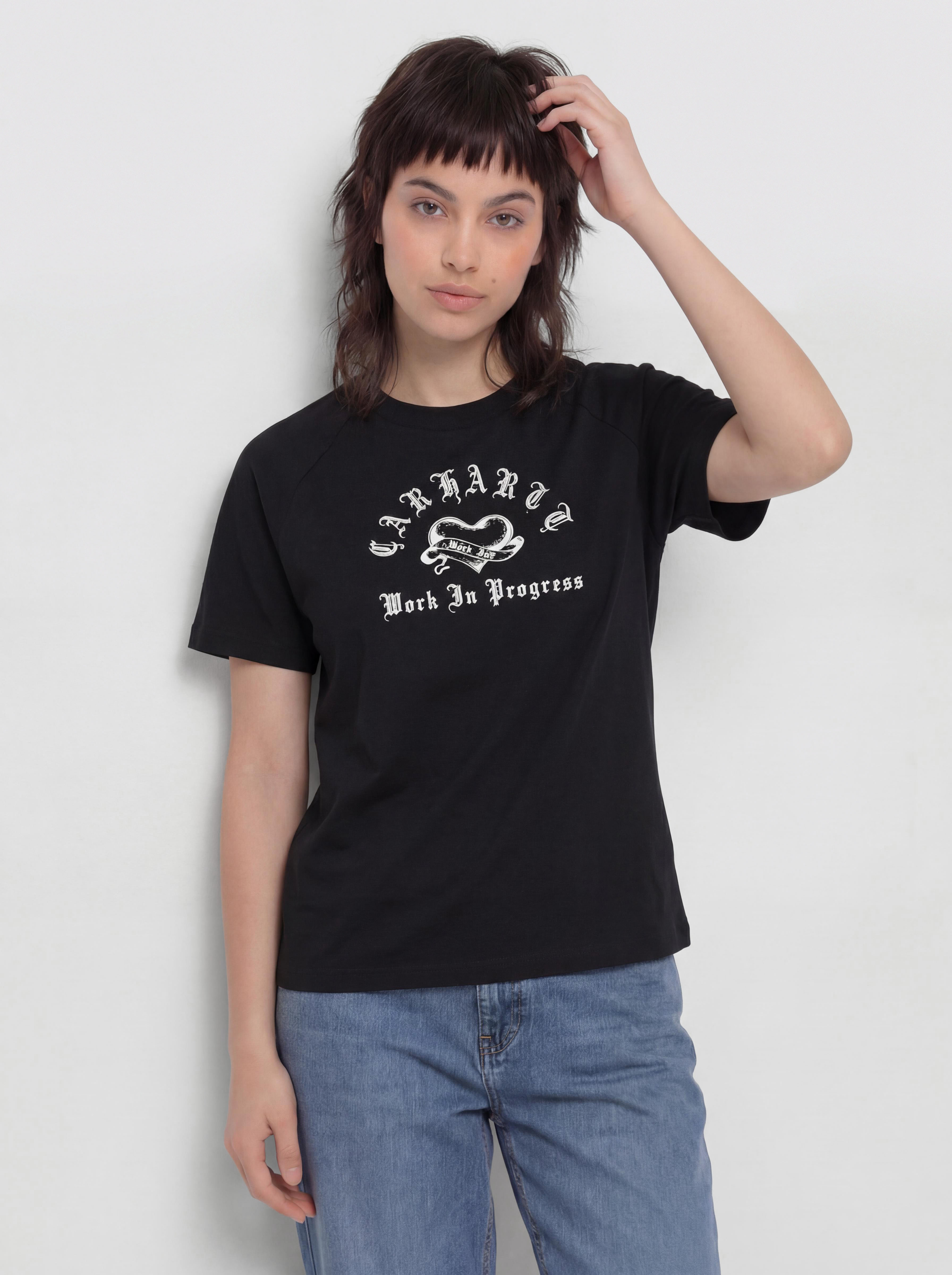 T-shirt Carhartt WIP Honest Work Wmn (black/white)
