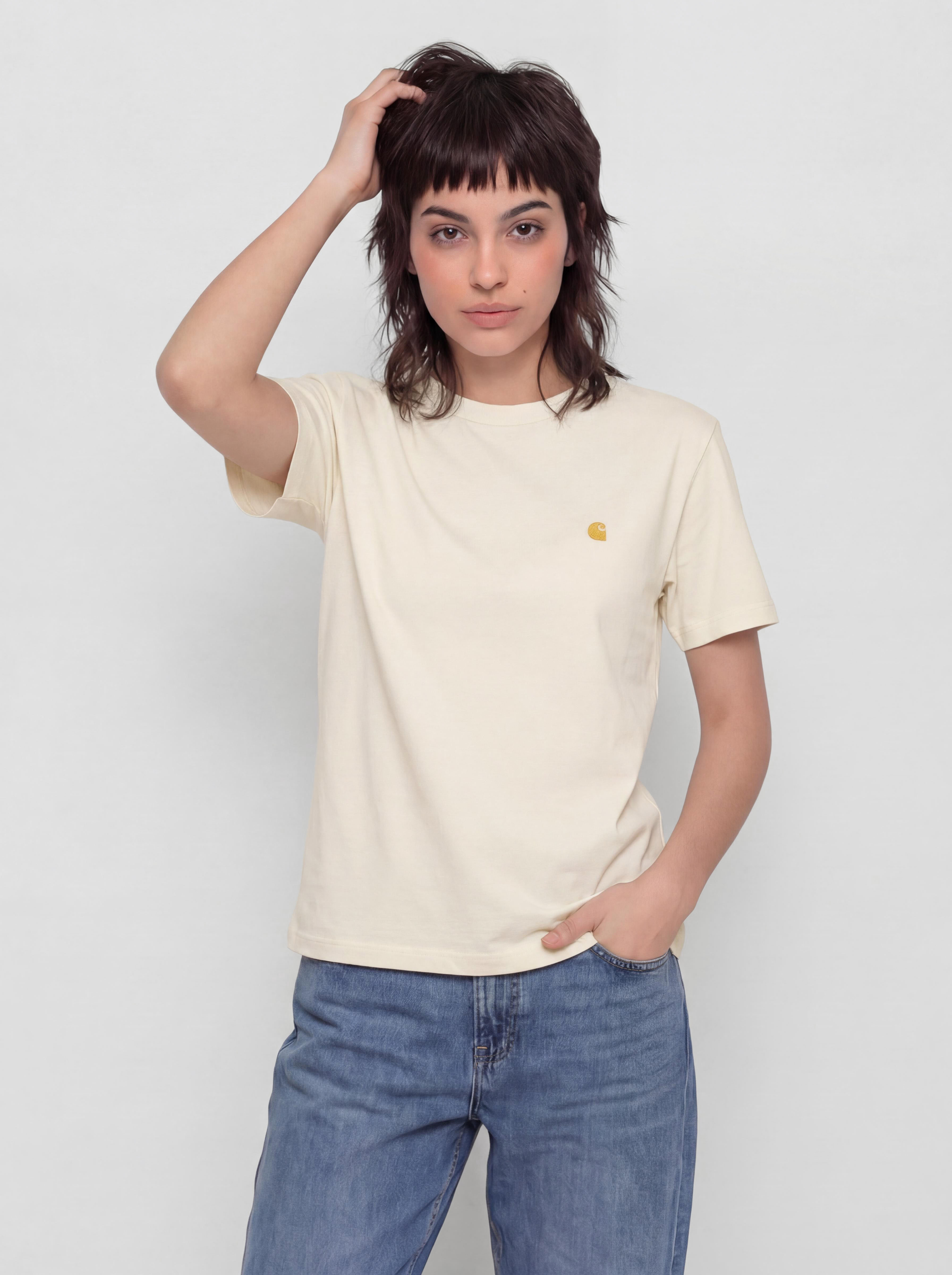 T-shirt Carhartt WIP Chase Wmn (cinnerus/gold)