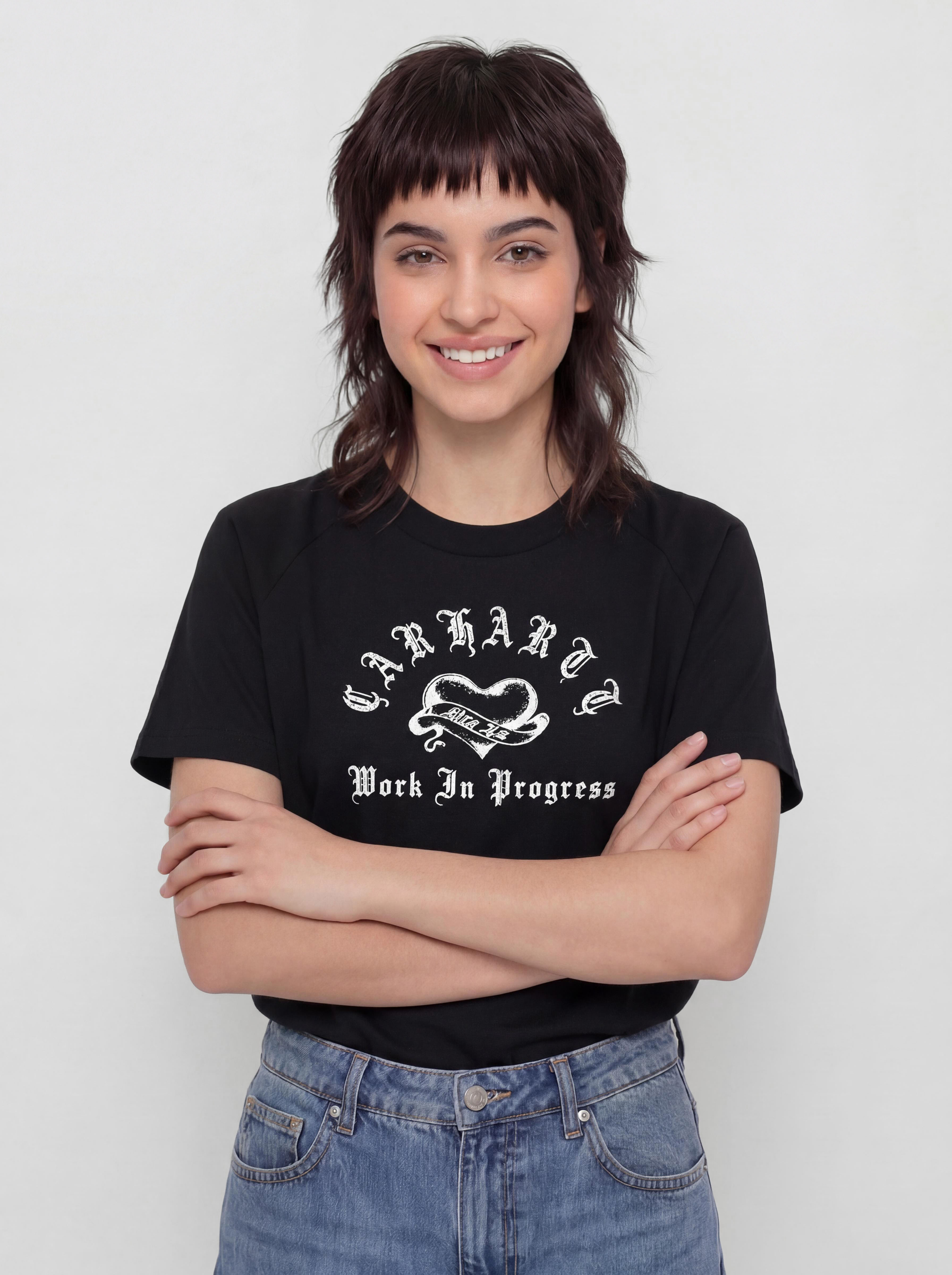 T-shirt Carhartt WIP Honest Work Wmn (black/white)