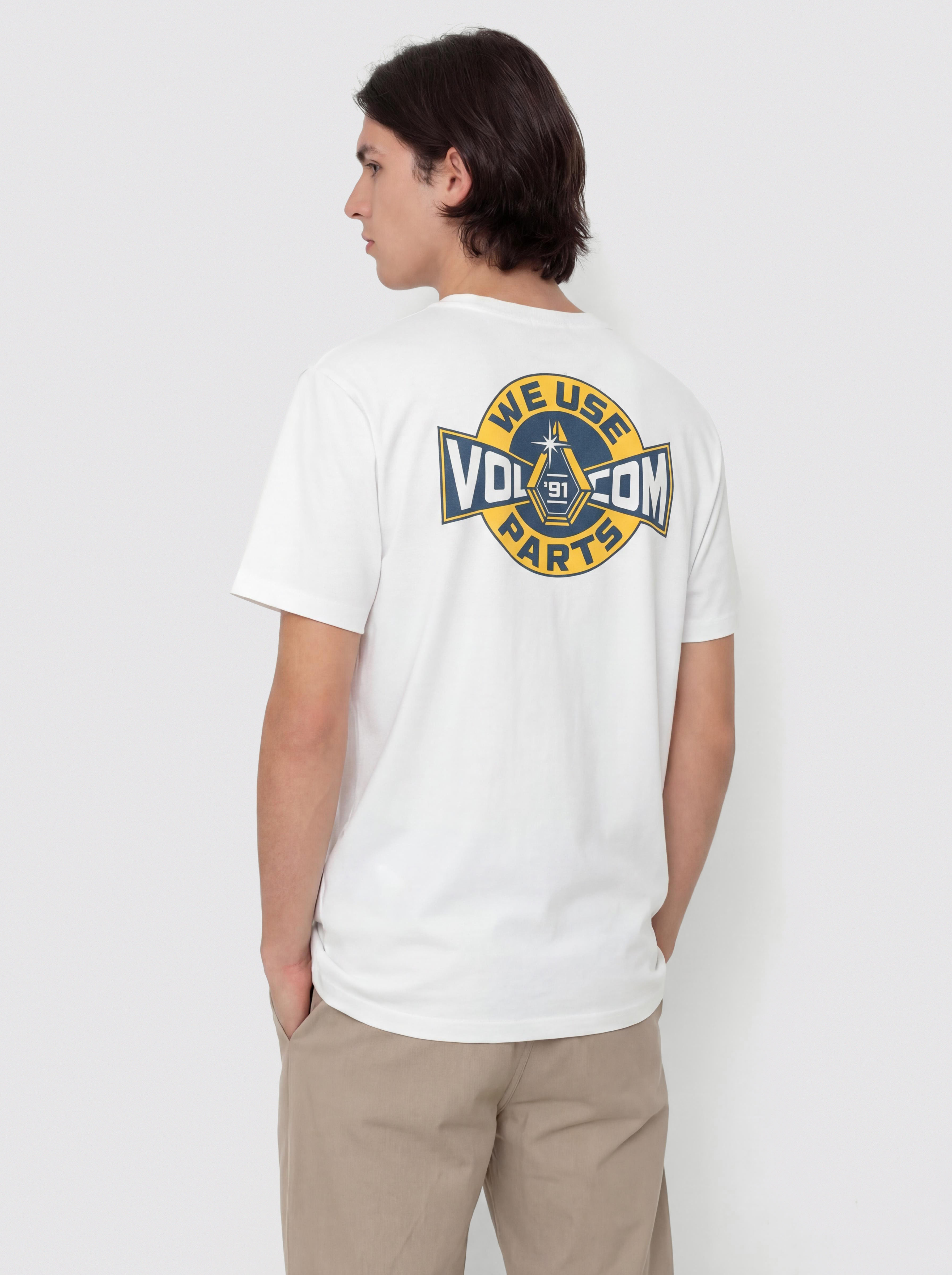T-shirt Volcom Parted Out Pocket (white)